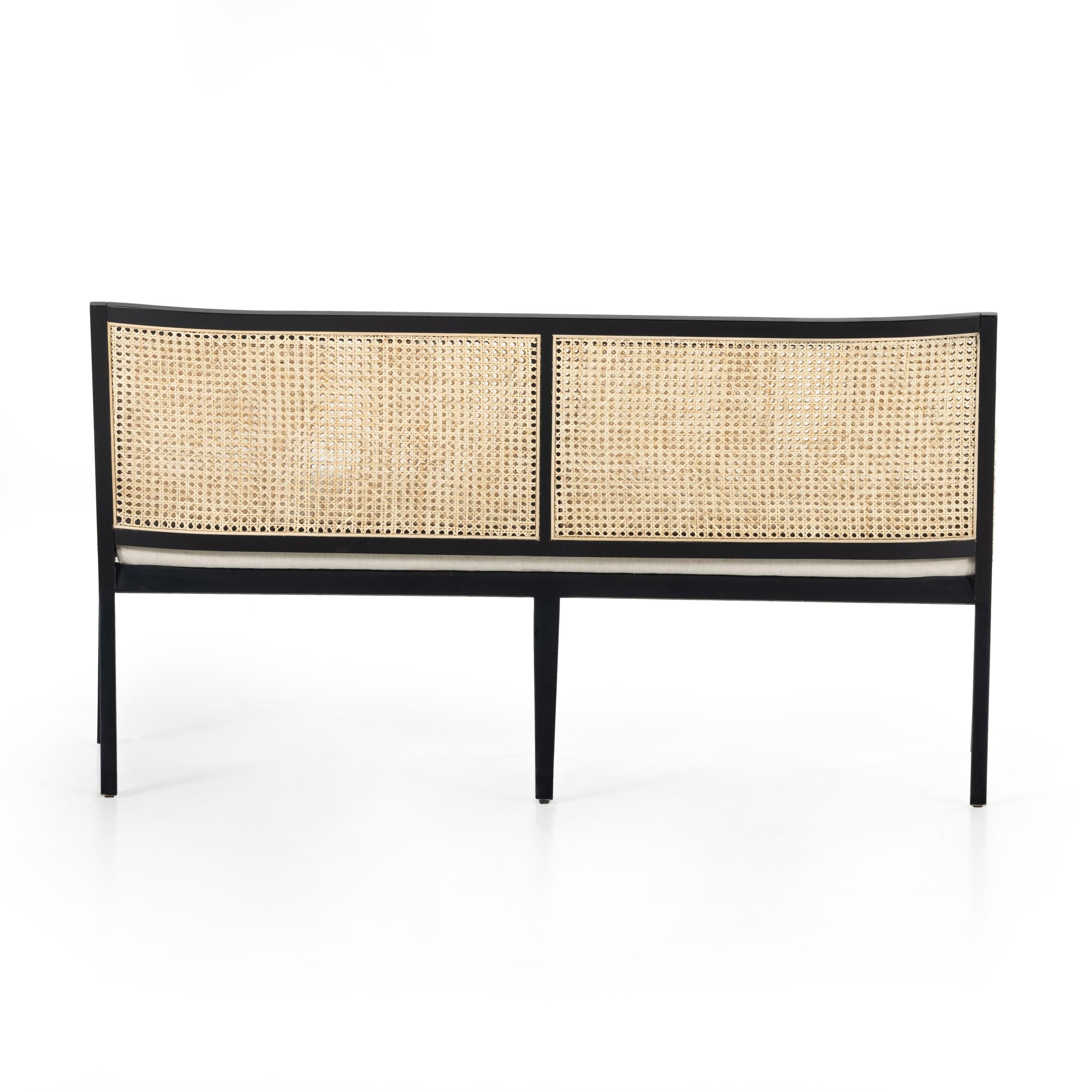 Antonia Cane Dining Bench - StyleMeGHD - Furniture