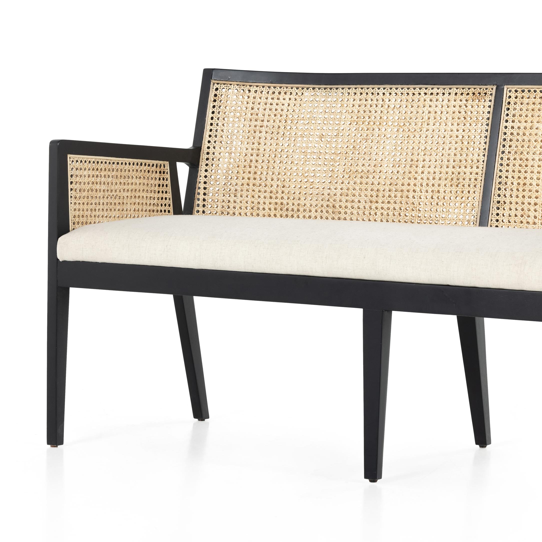 Antonia Cane Dining Bench - StyleMeGHD - Furniture