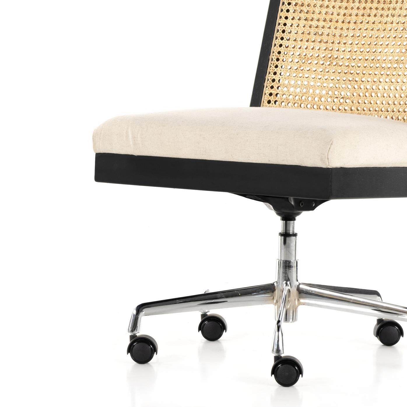 Antonia Cane Armless Desk Chair - StyleMeGHD - Furniture