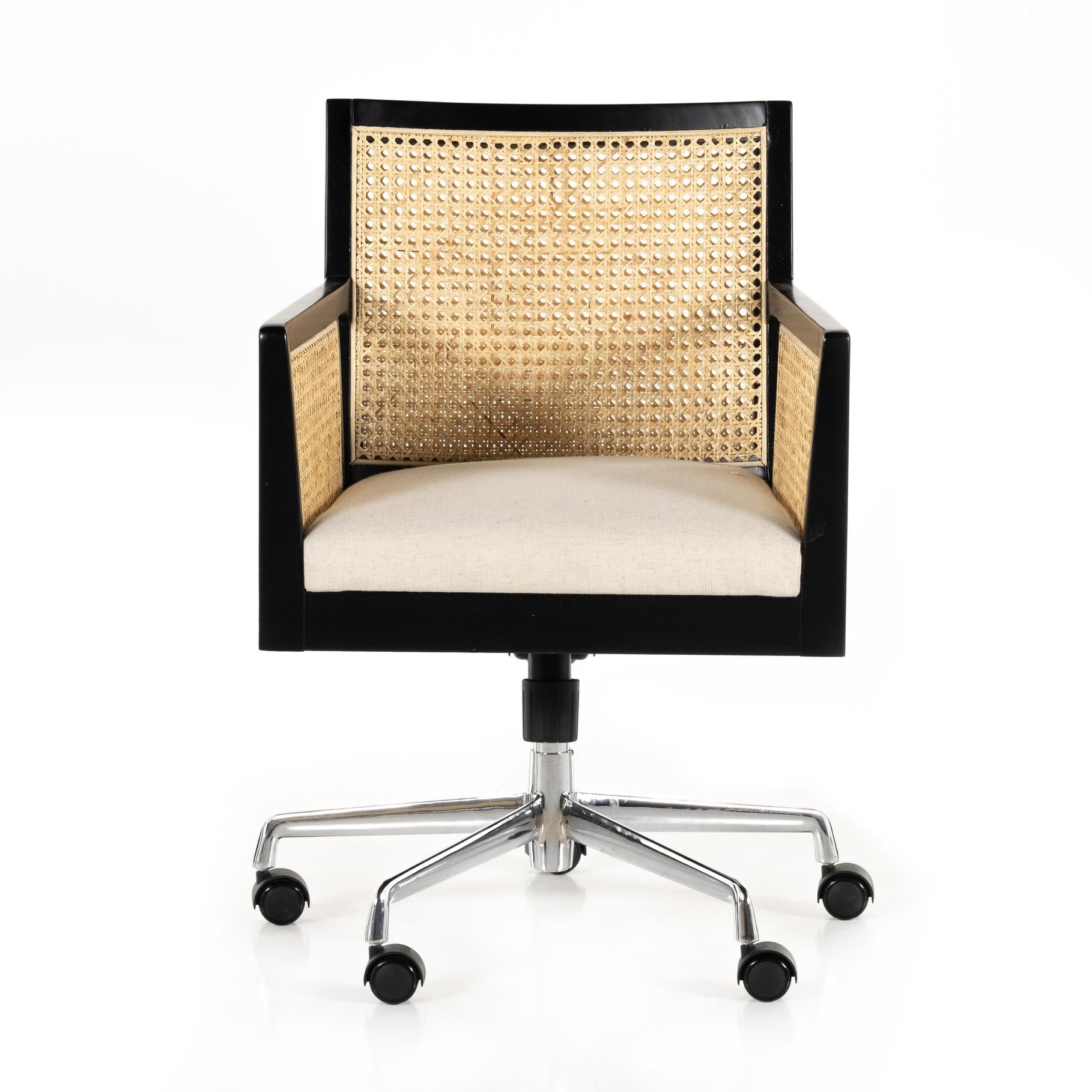 Antonia Arm Desk Chair-Brushed Ebony - StyleMeGHD - Furniture