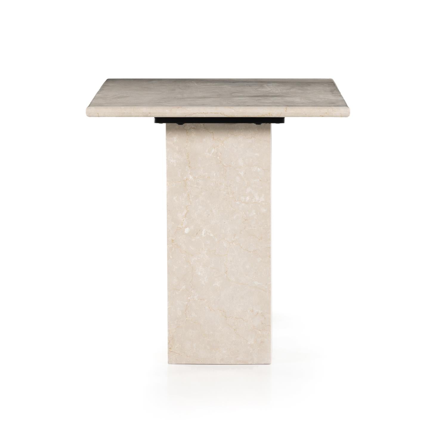 Arum Desk-Cream Marble - StyleMeGHD - Furniture
