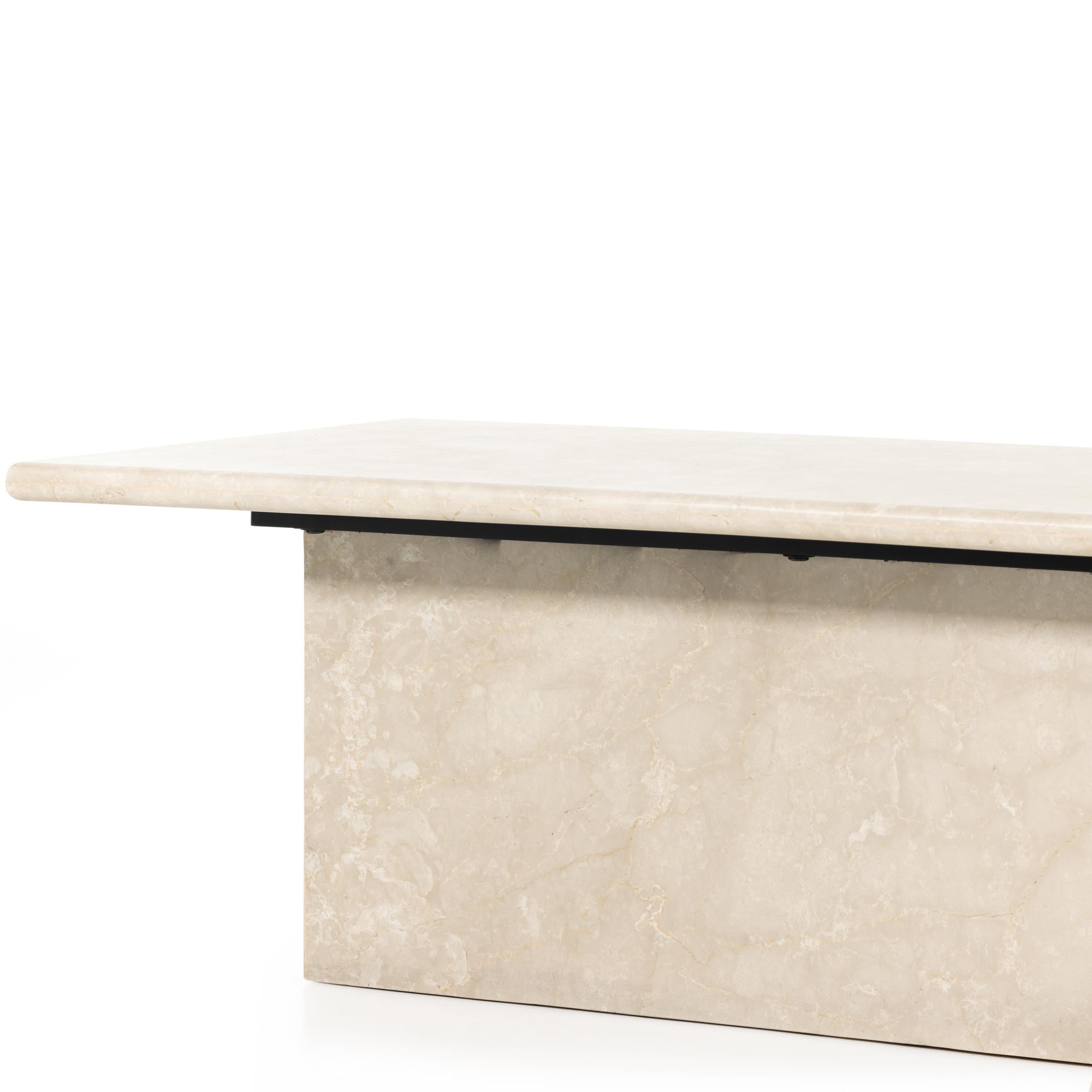 Arum Coffee Table-Cream Marble - StyleMeGHD - Furniture