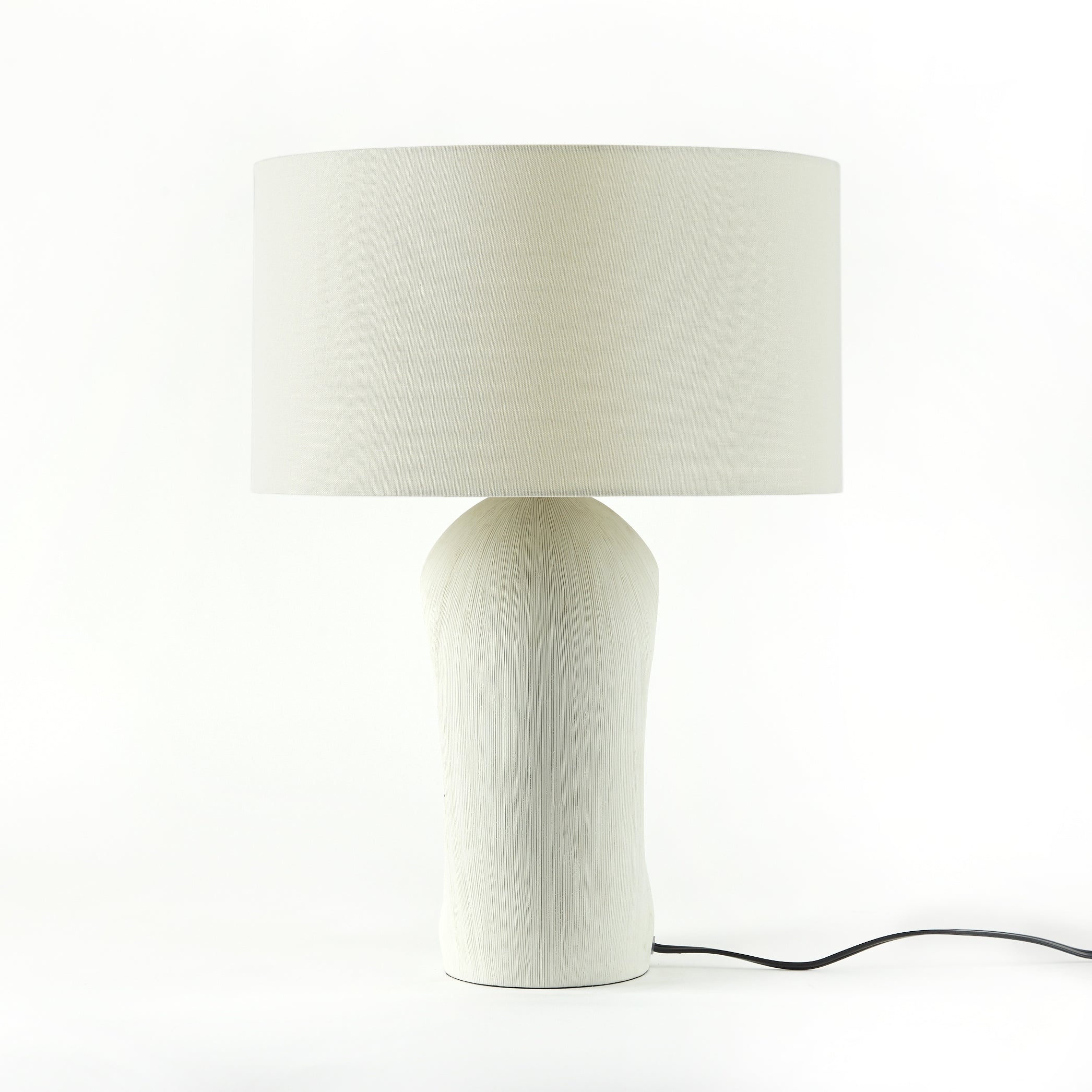 Komi Table Lamp-Textured Matte White - StyleMeGHD - 