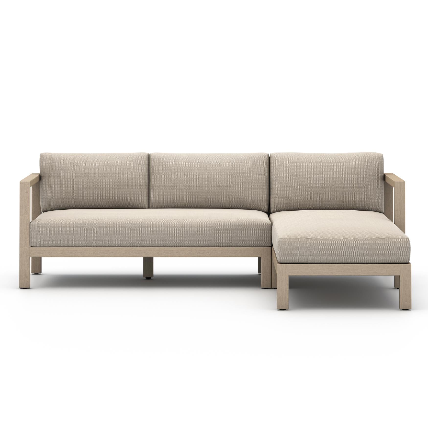 Sonoma Outdoor 2Pc Sectional, Washed Brown - StyleMeGHD - Modern Outdoor Furniture