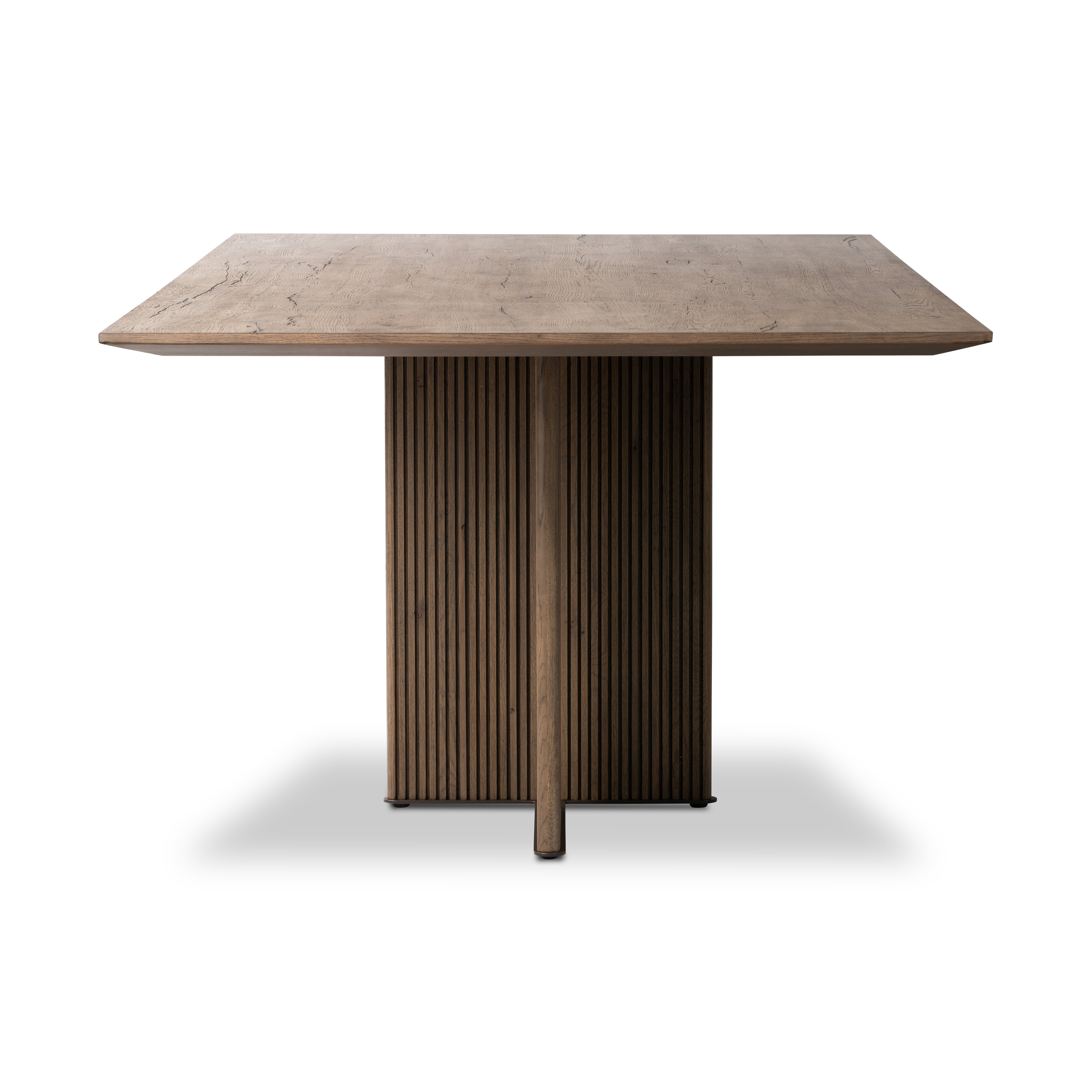 Leo Dining Table-Rustic Grey Veneer - StyleMeGHD - 