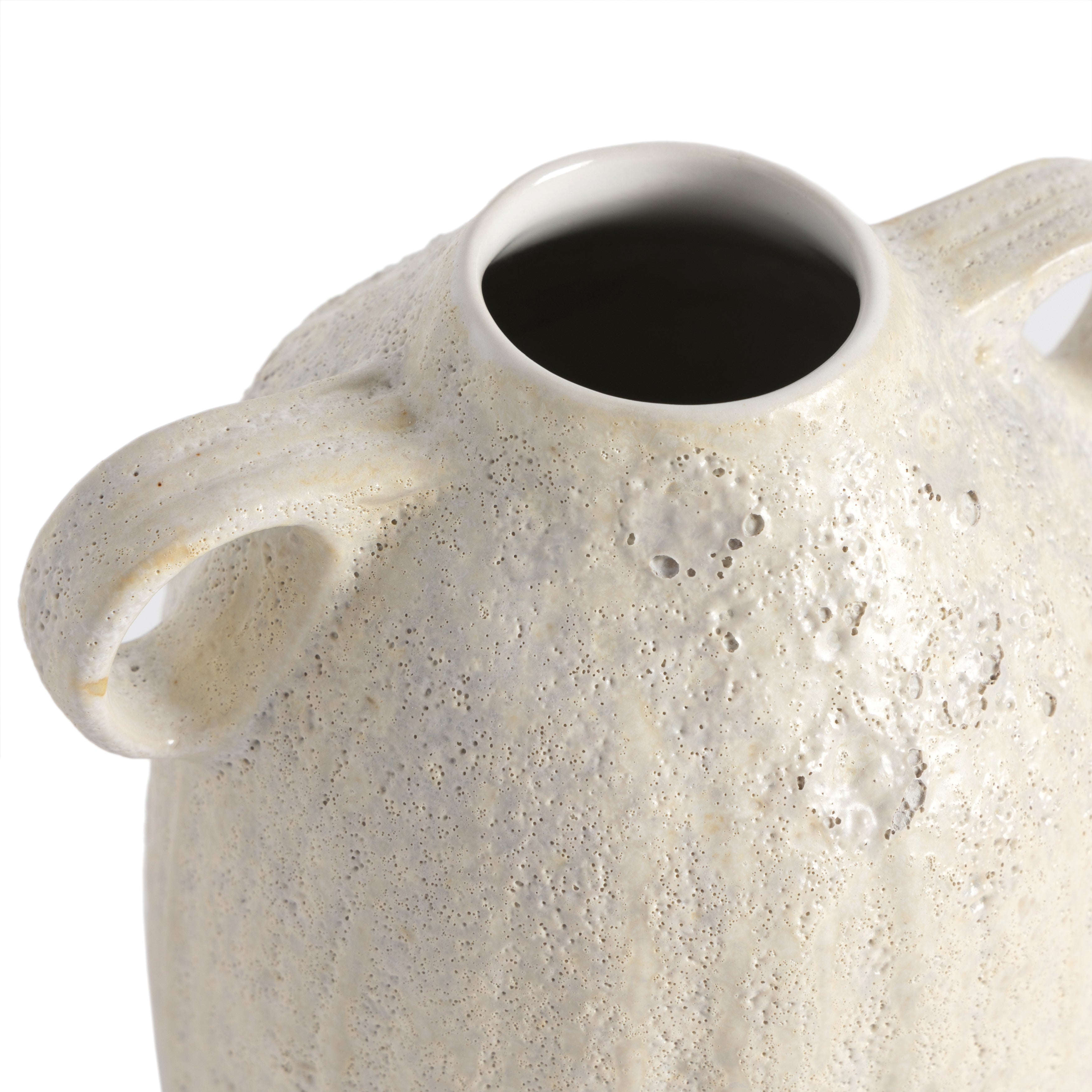 Cascada Vase-Eggshell White Ceramic - StyleMeGHD - 
