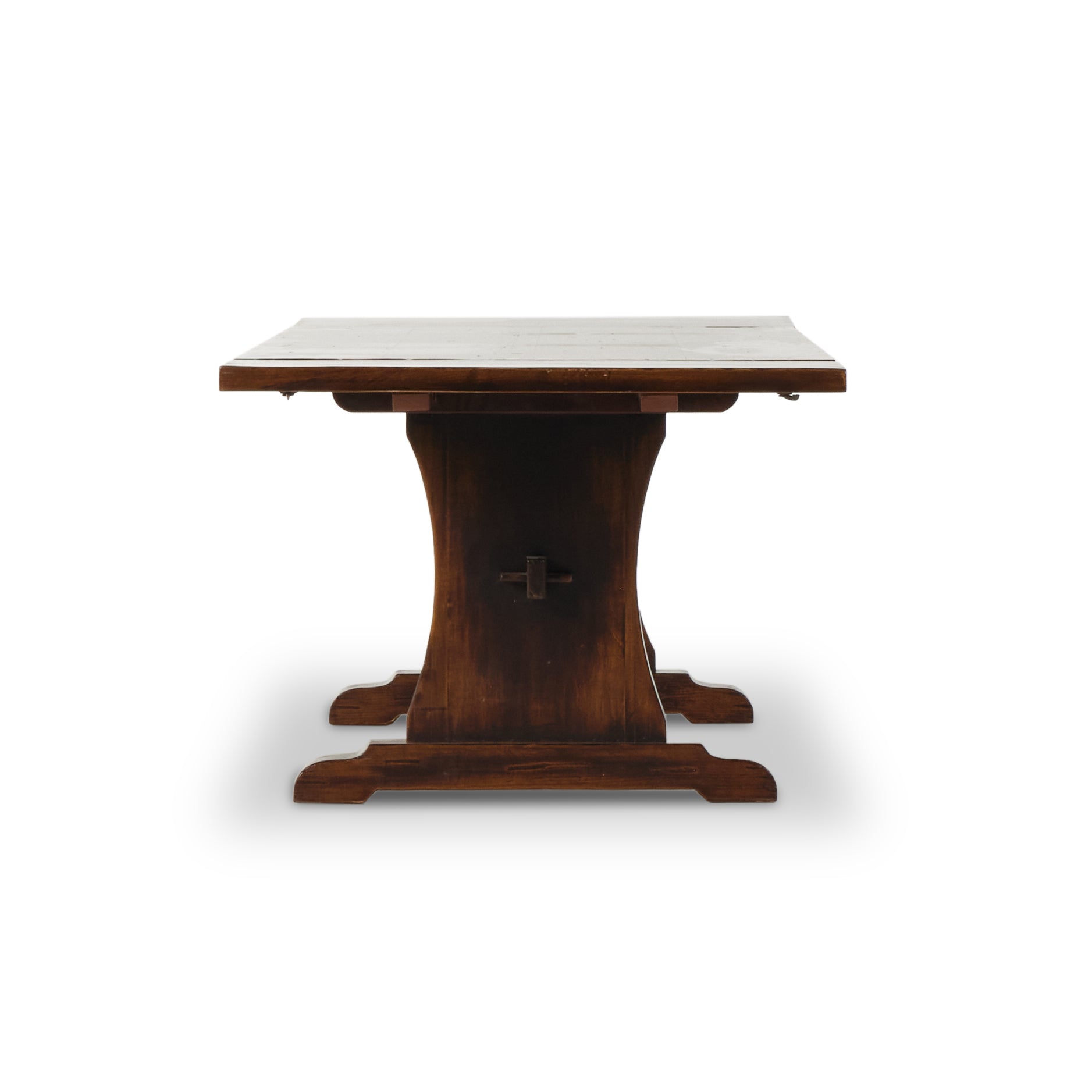 Trestle Dining Table-Distressed Walnut - StyleMeGHD - 