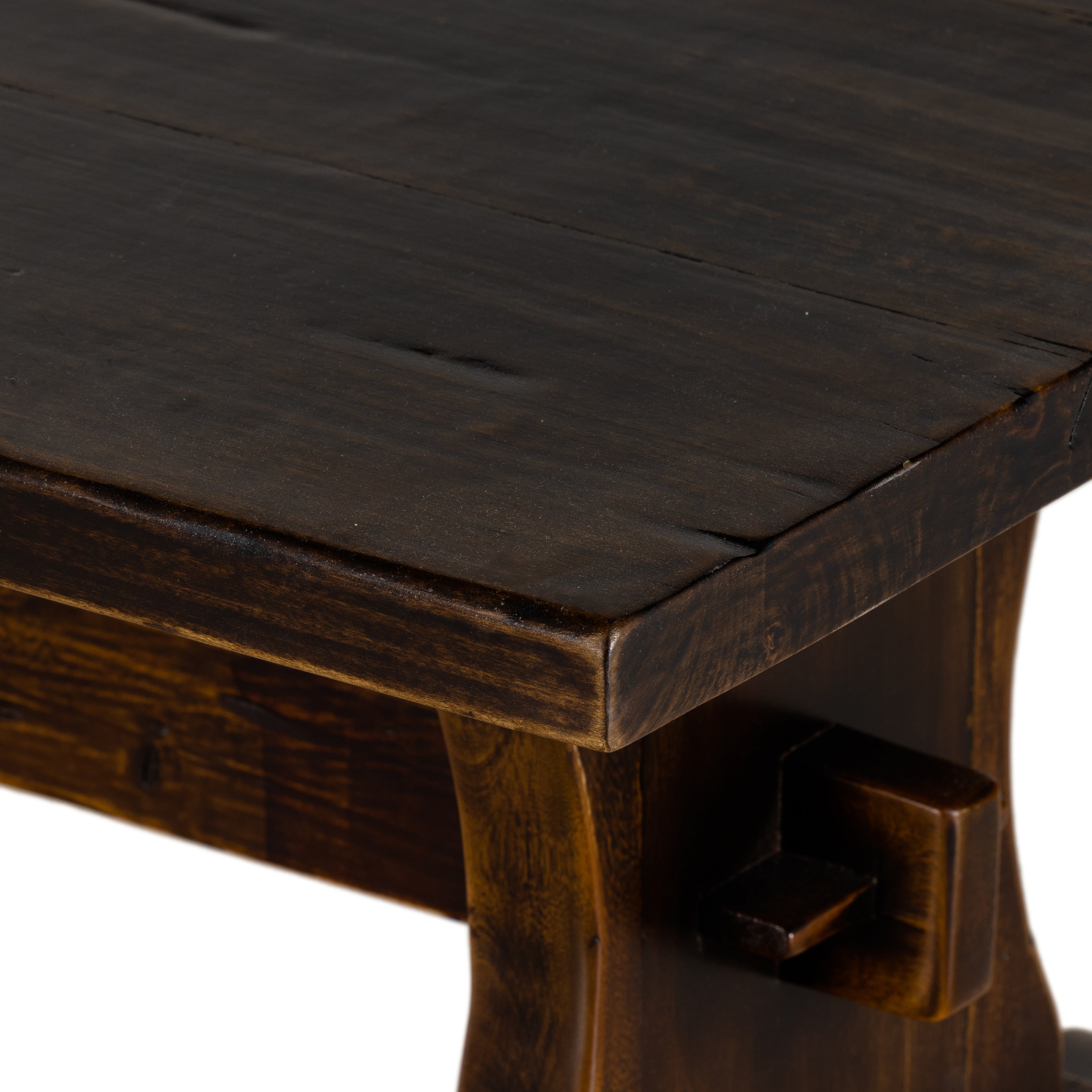 Trestle Coffee Table-Distressed Walnut - StyleMeGHD - 