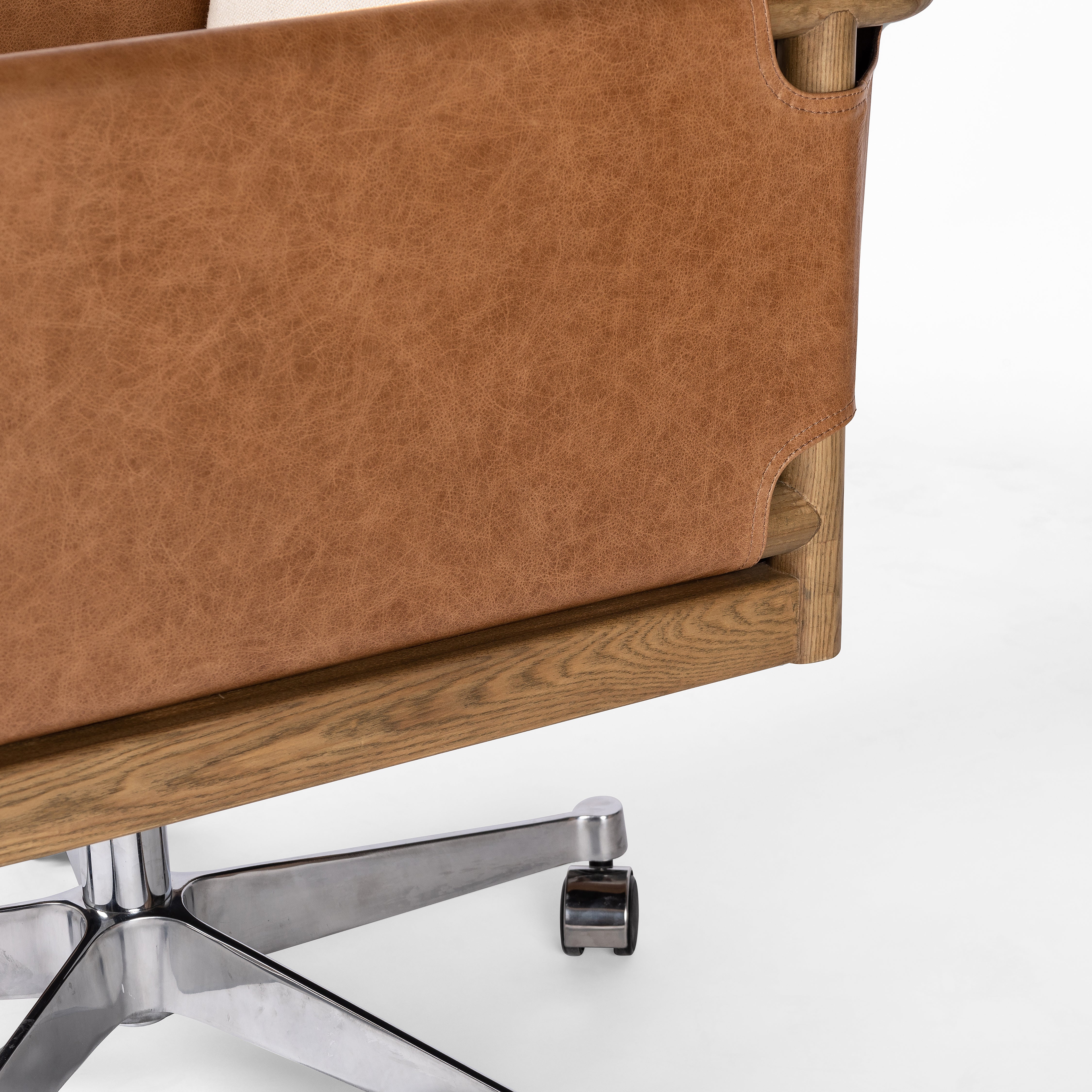 Navarro Desk Chair-Bergamo Parchment - StyleMeGHD - 