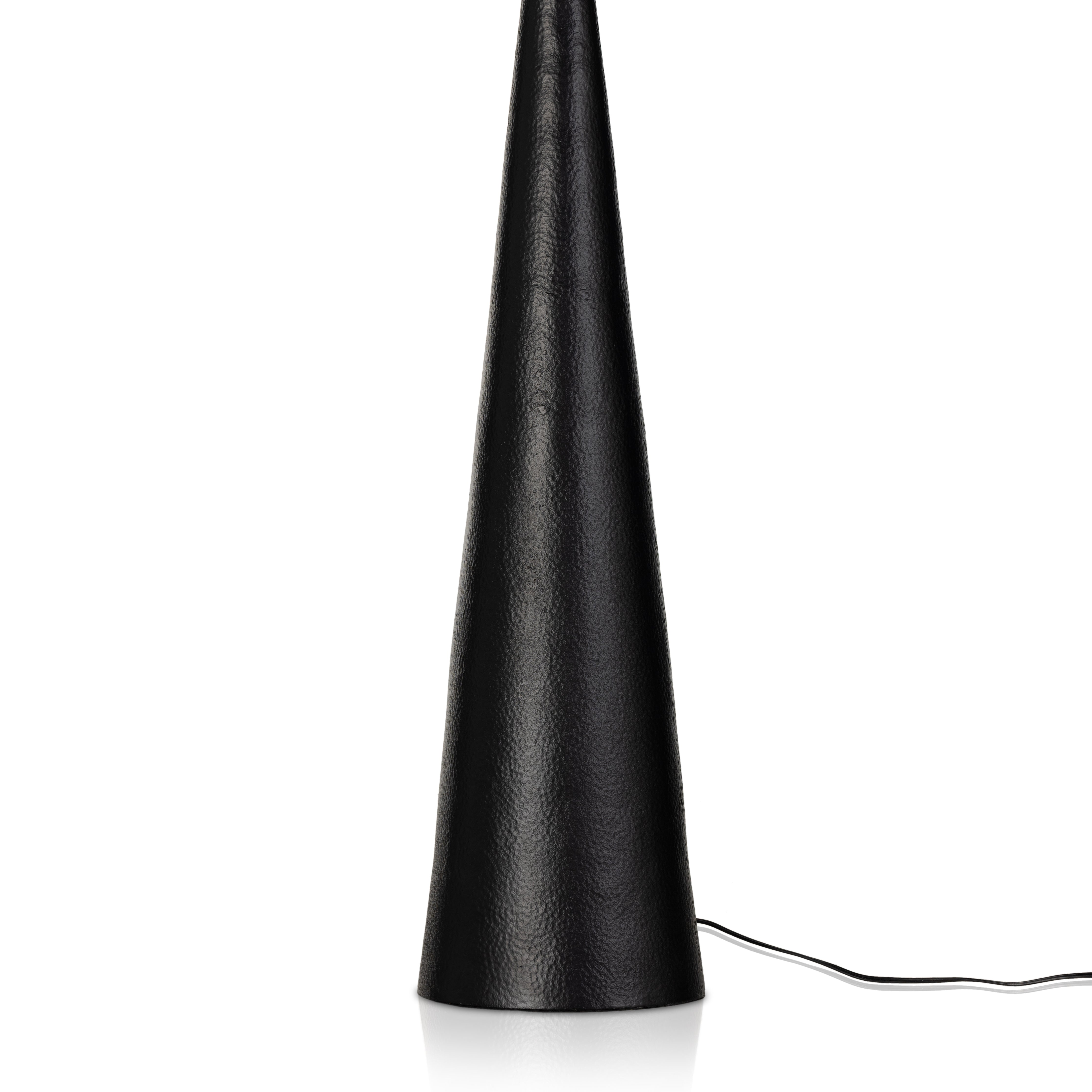 Ziggy Floor Lamp-Hammered Black Aluminum - StyleMeGHD - 