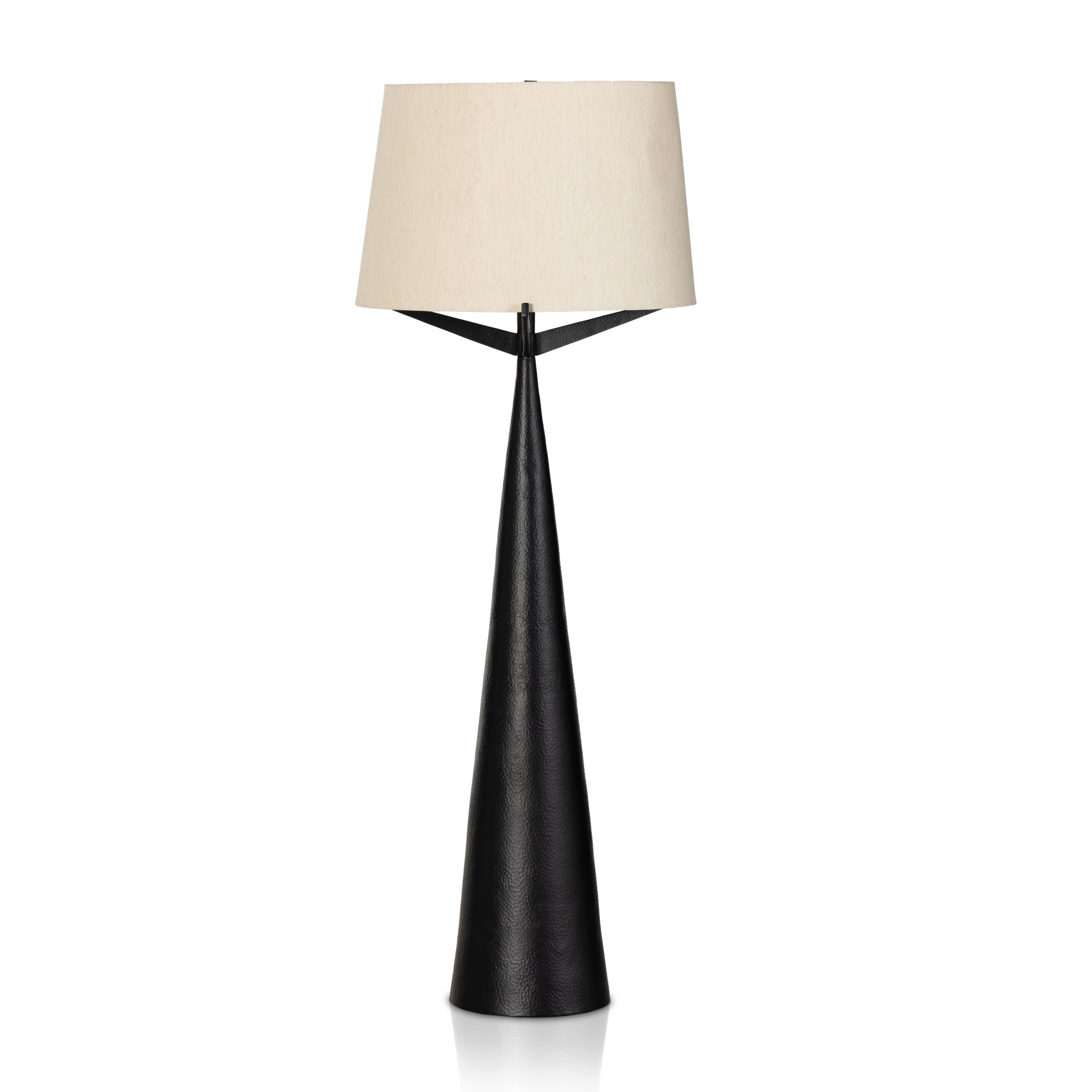 Iris Black Floor Lamp