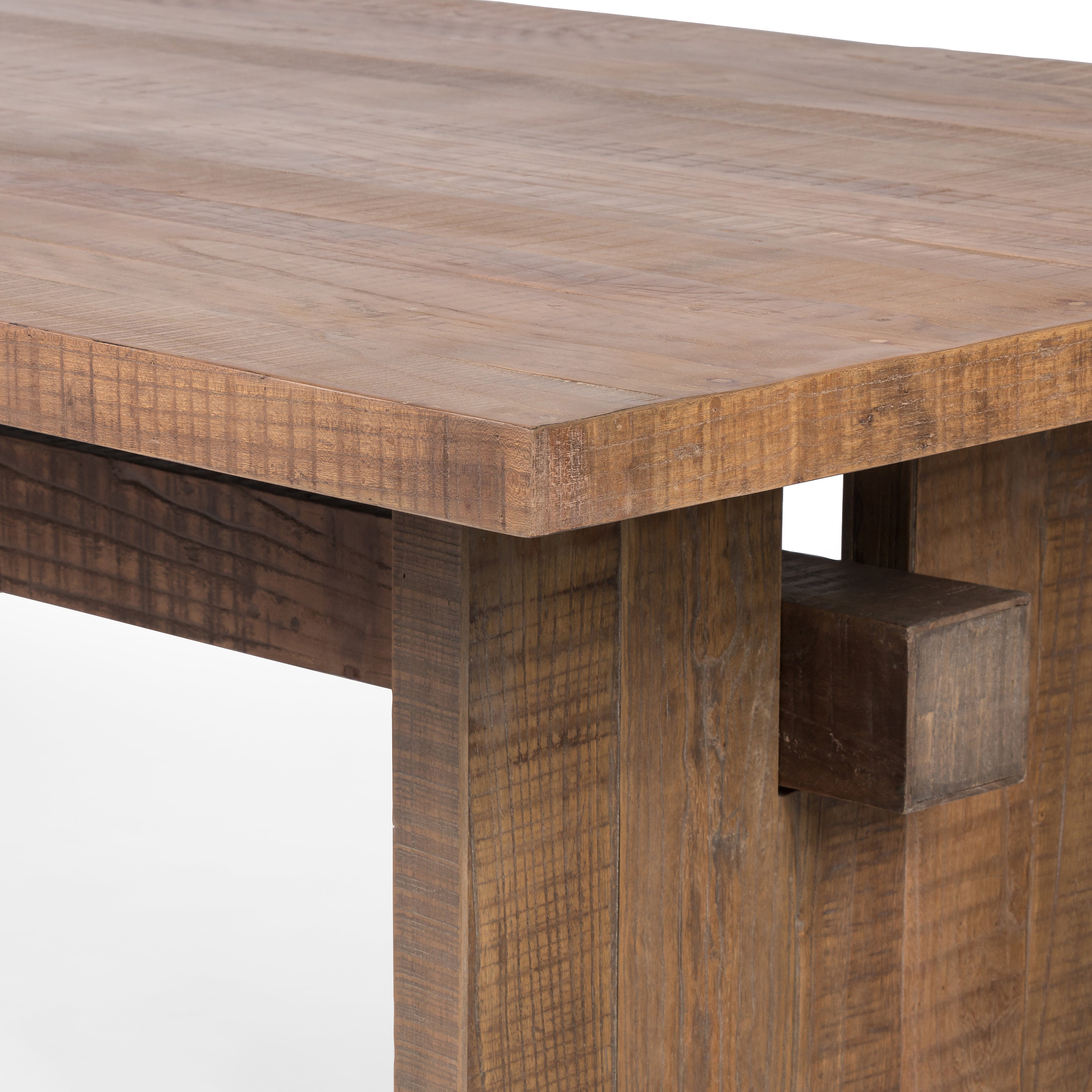 Brandy Dining Table-Rustic Weathered Elm - StyleMeGHD - 