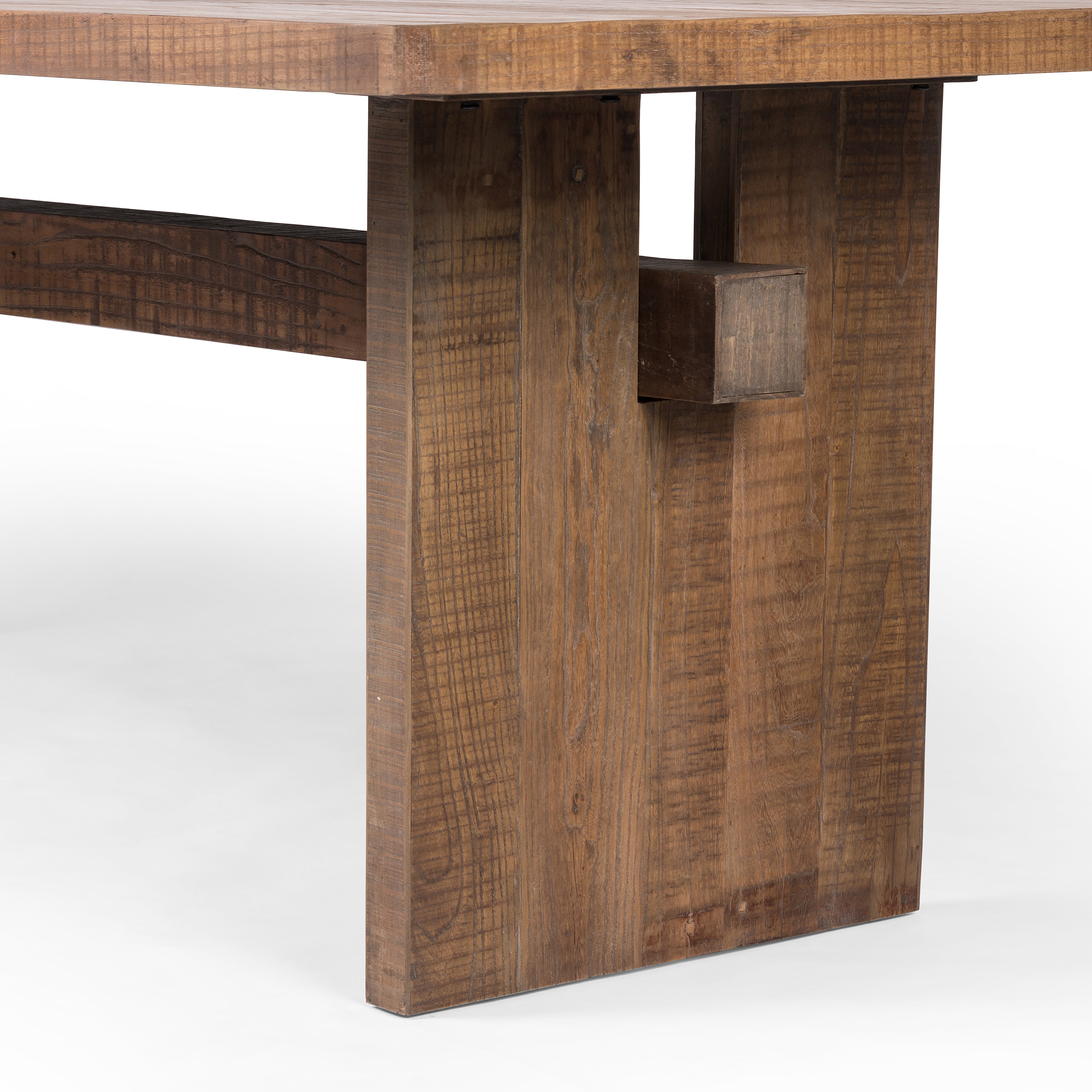 Brandy Dining Table-Rustic Weathered Elm - StyleMeGHD - 