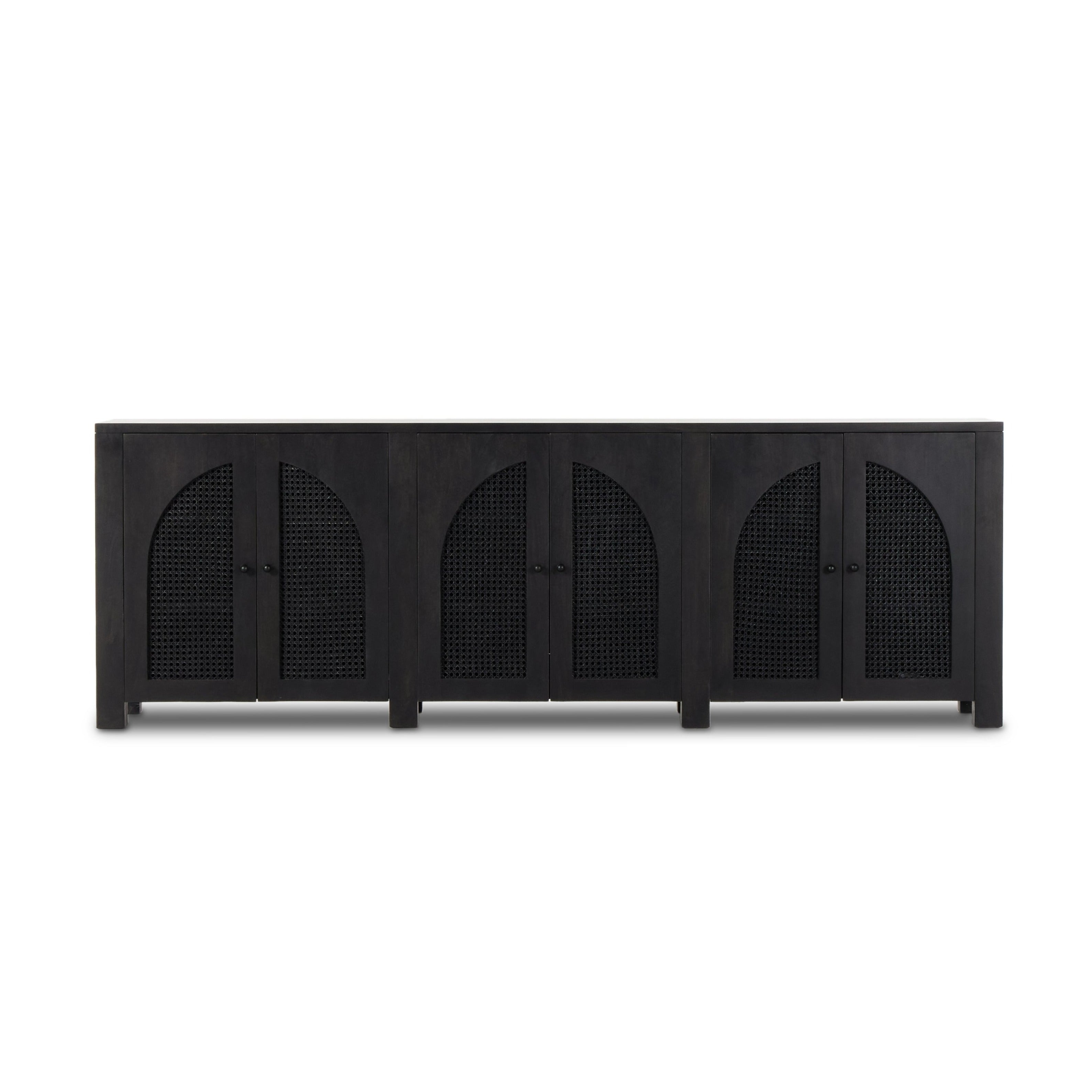 Tilda 6 Door Sideboard-Black Wash Mango - StyleMeGHD - 