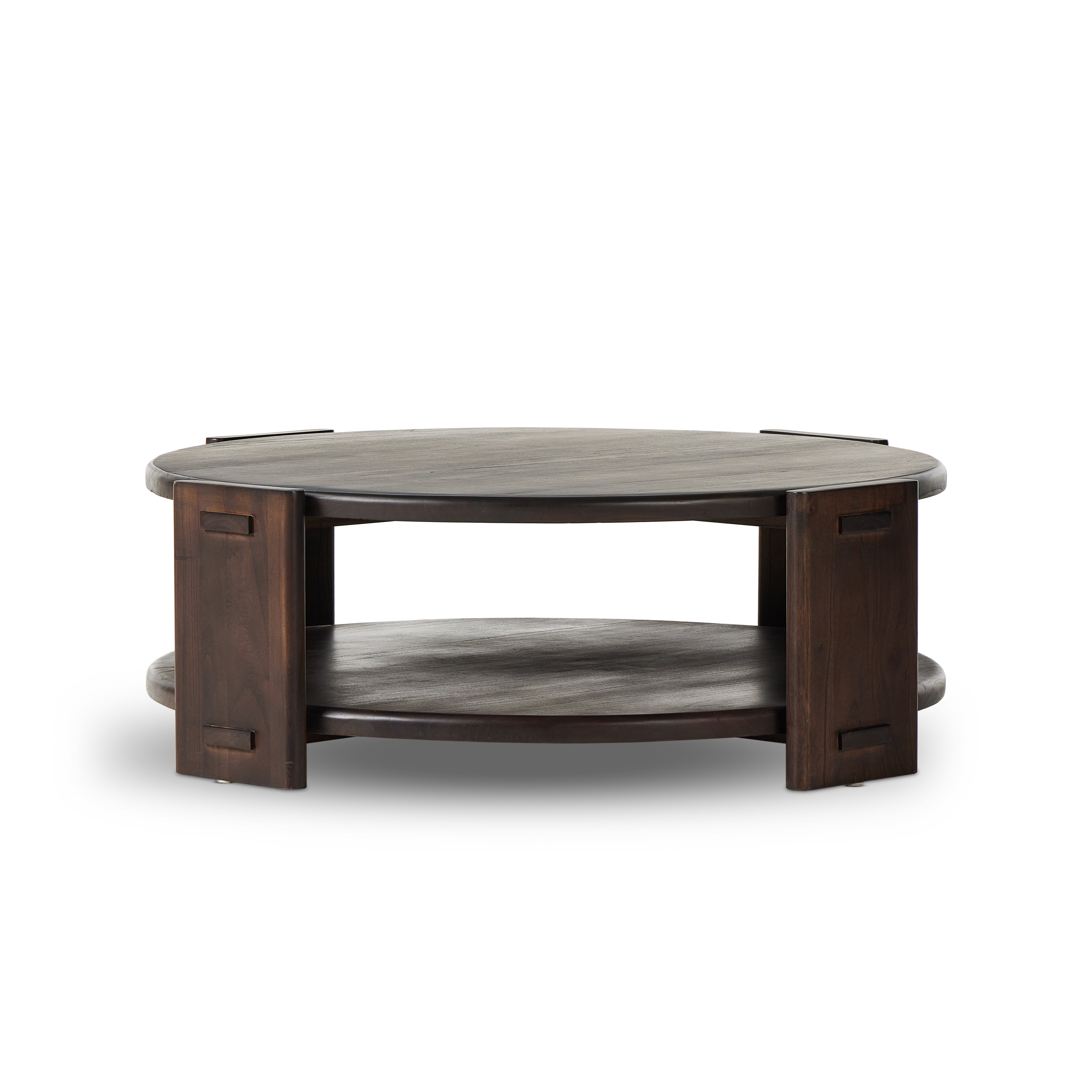 Two Tier Coffee Table-Matte Brown Neem - StyleMeGHD - 