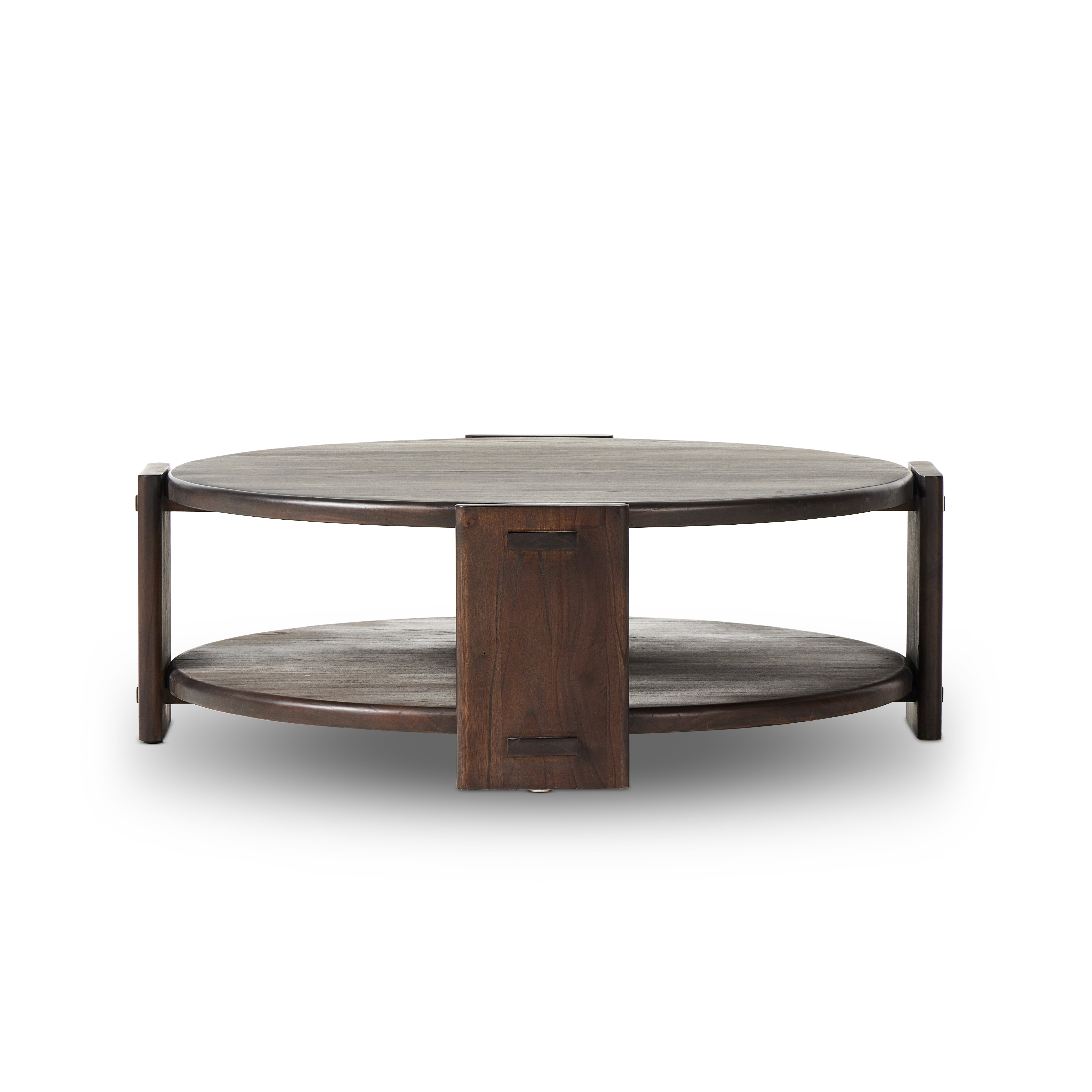 Two Tier Coffee Table-Matte Brown Neem - StyleMeGHD - 