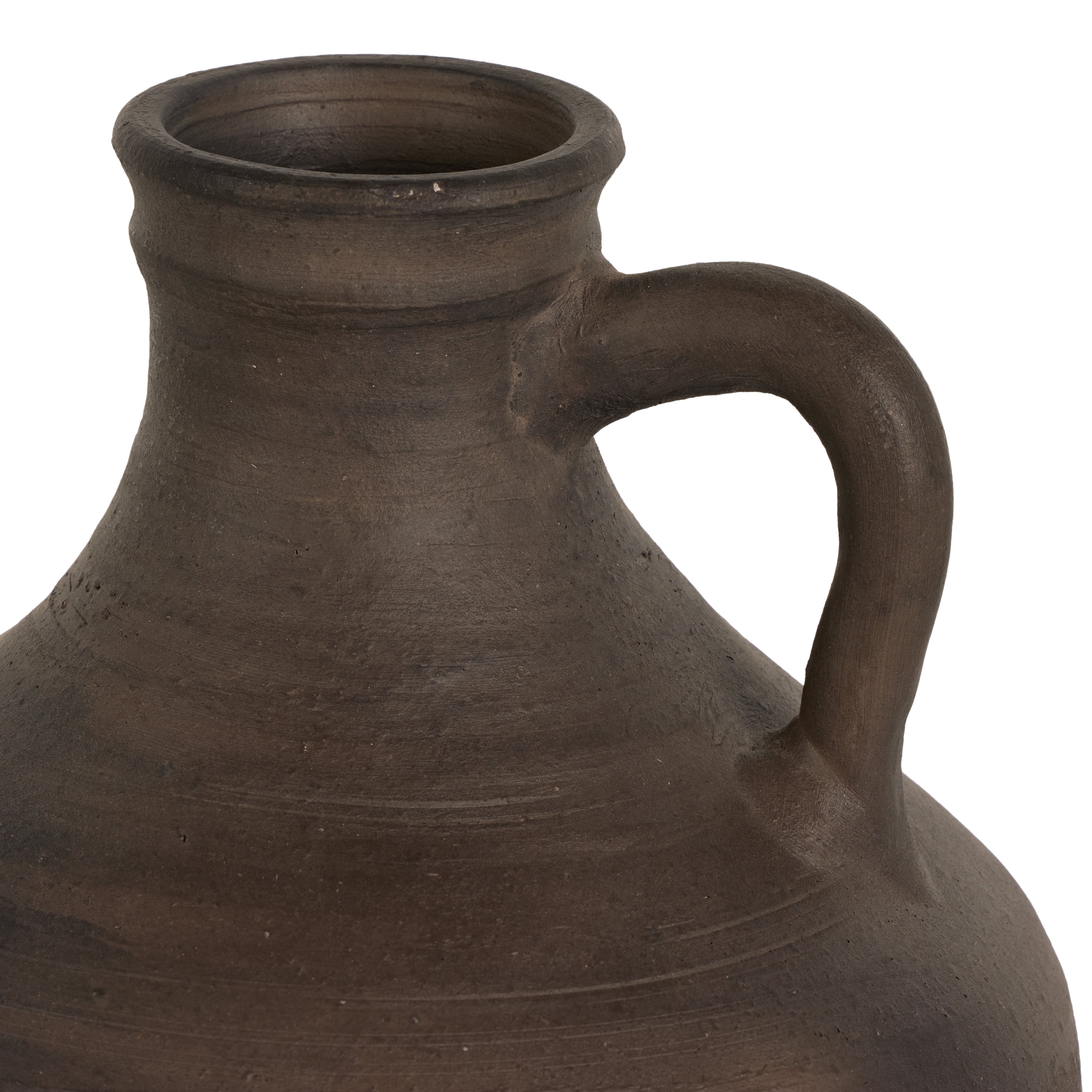 Kamari Vase-Aged Black Ceramic - StyleMeGHD - 