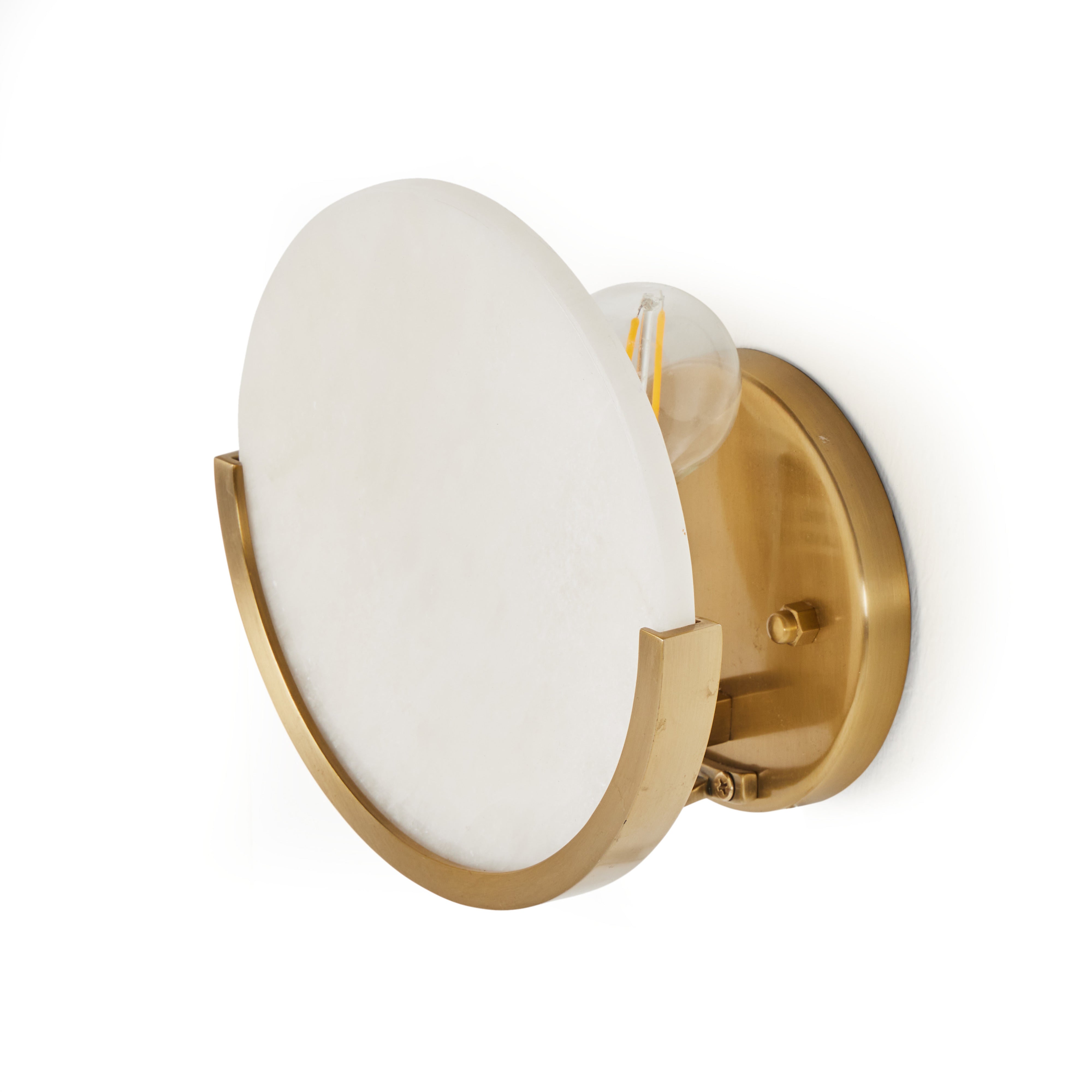 Loraine Sconce-White Alabaster - StyleMeGHD - 