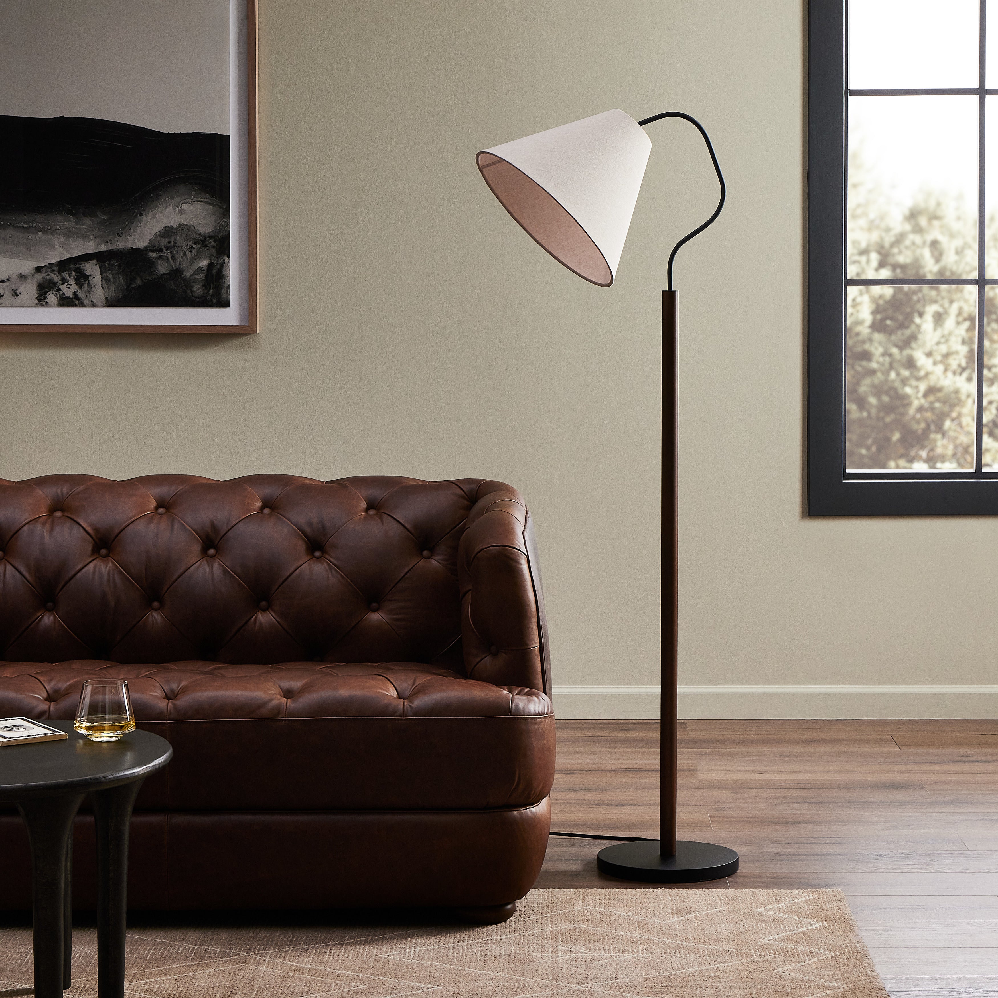 Garner Floor Lamp-Brown Beech - StyleMeGHD - 