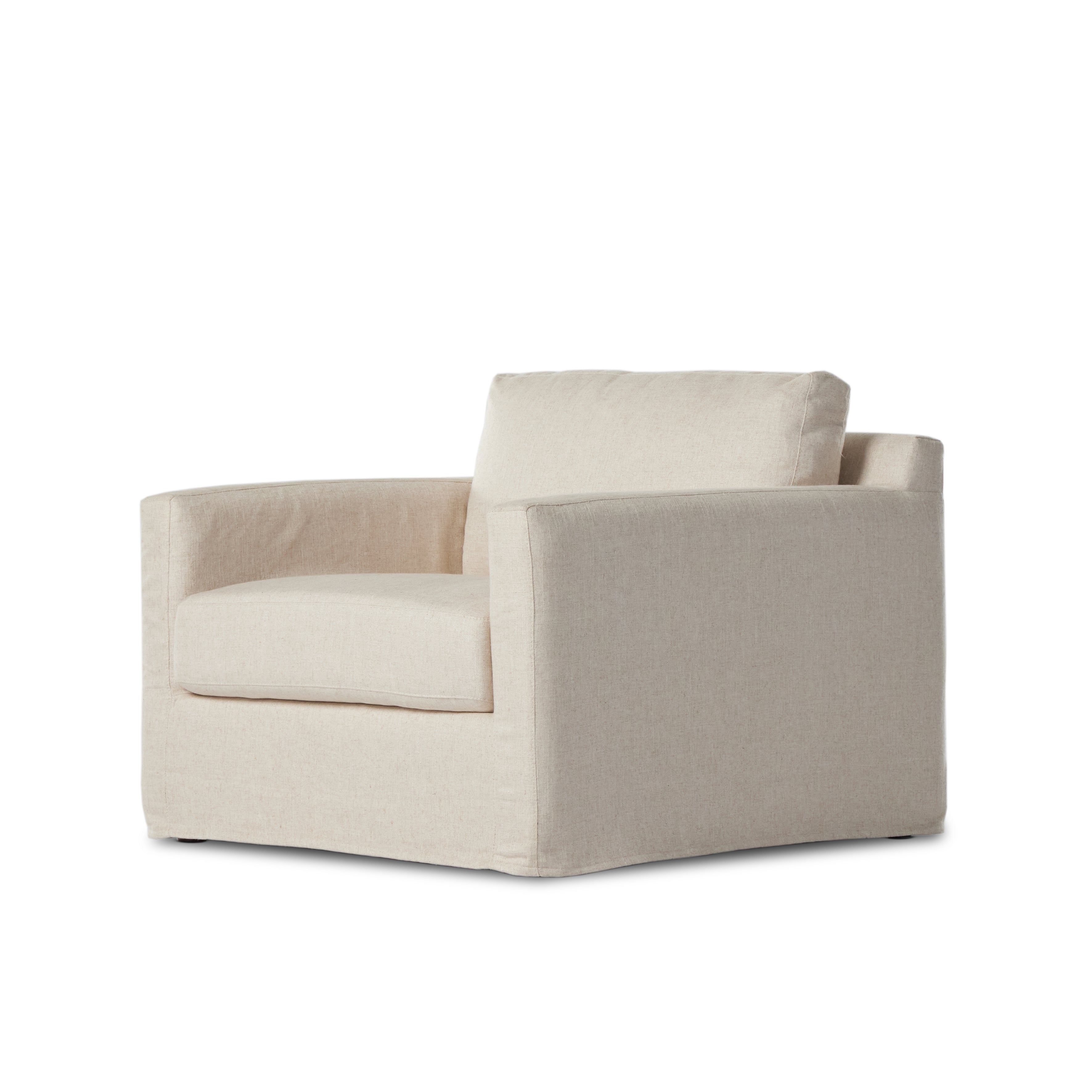 Hampton Slipcover Chair And A Half-Creme - StyleMeGHD - 