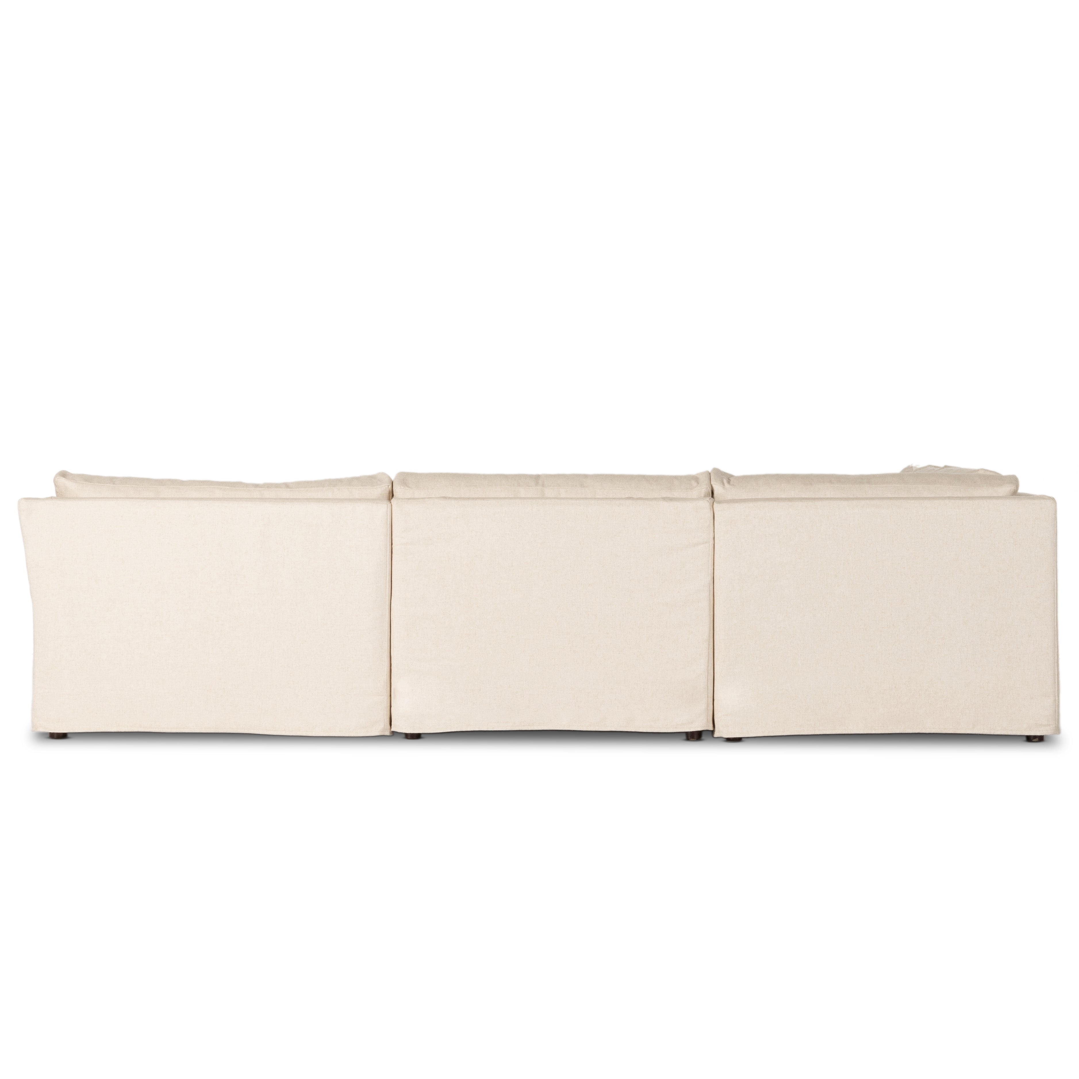 Delray 5pc Slipcover Sect-Creme - StyleMeGHD - 