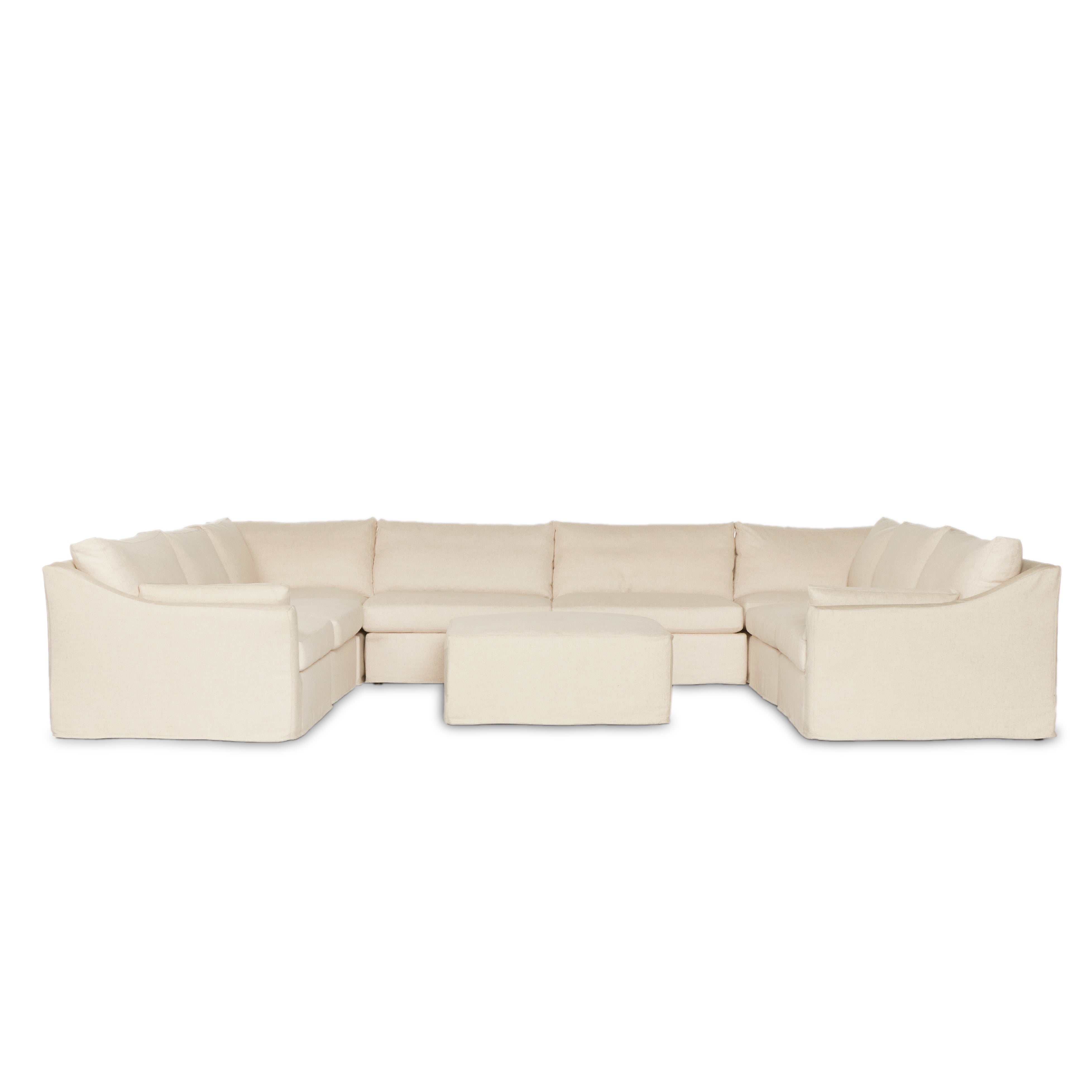 Delray 8-piece Slipcover Sofa Sectional - StyleMeGHD - 