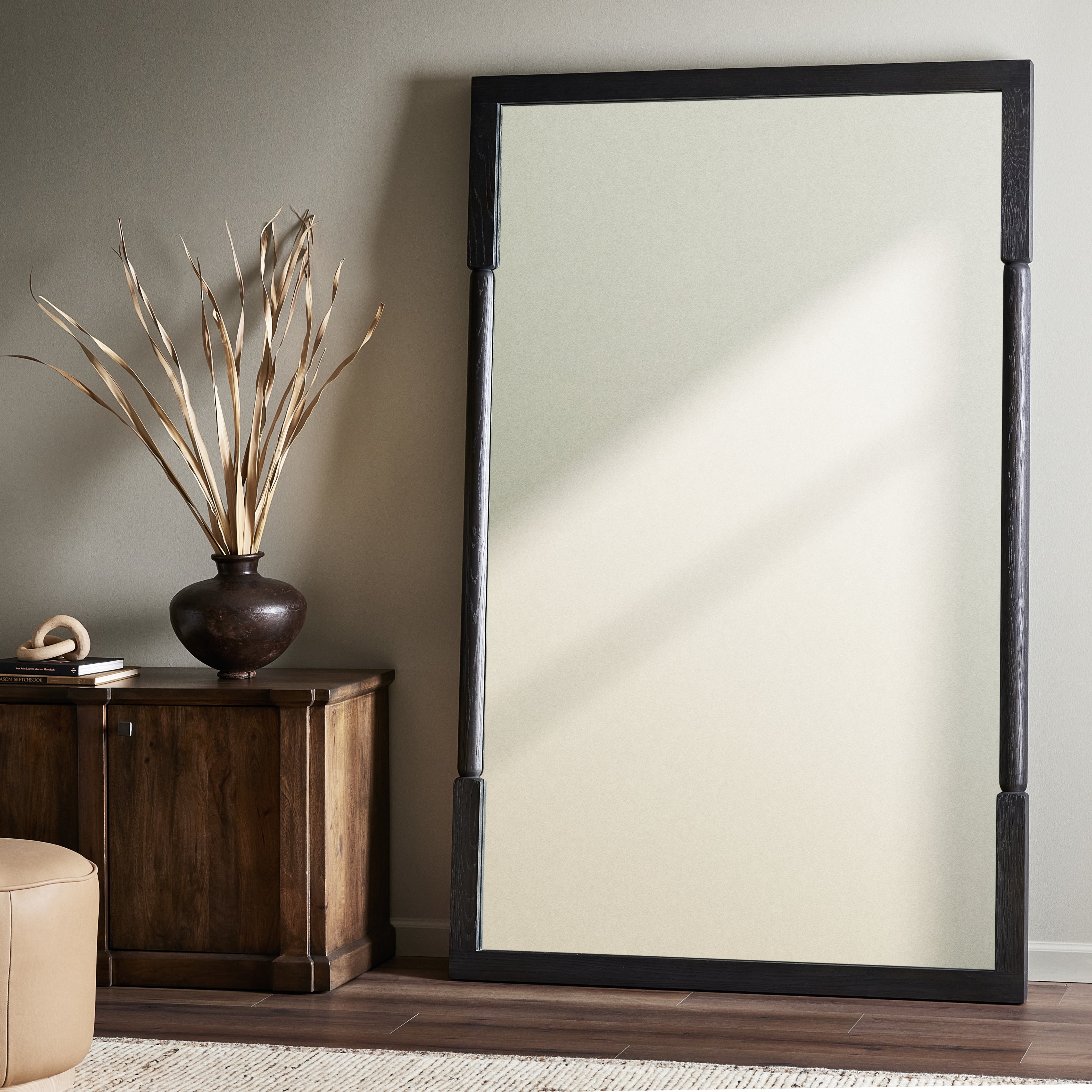 Concord Floor Mirror-Charcoal Oak - StyleMeGHD - 