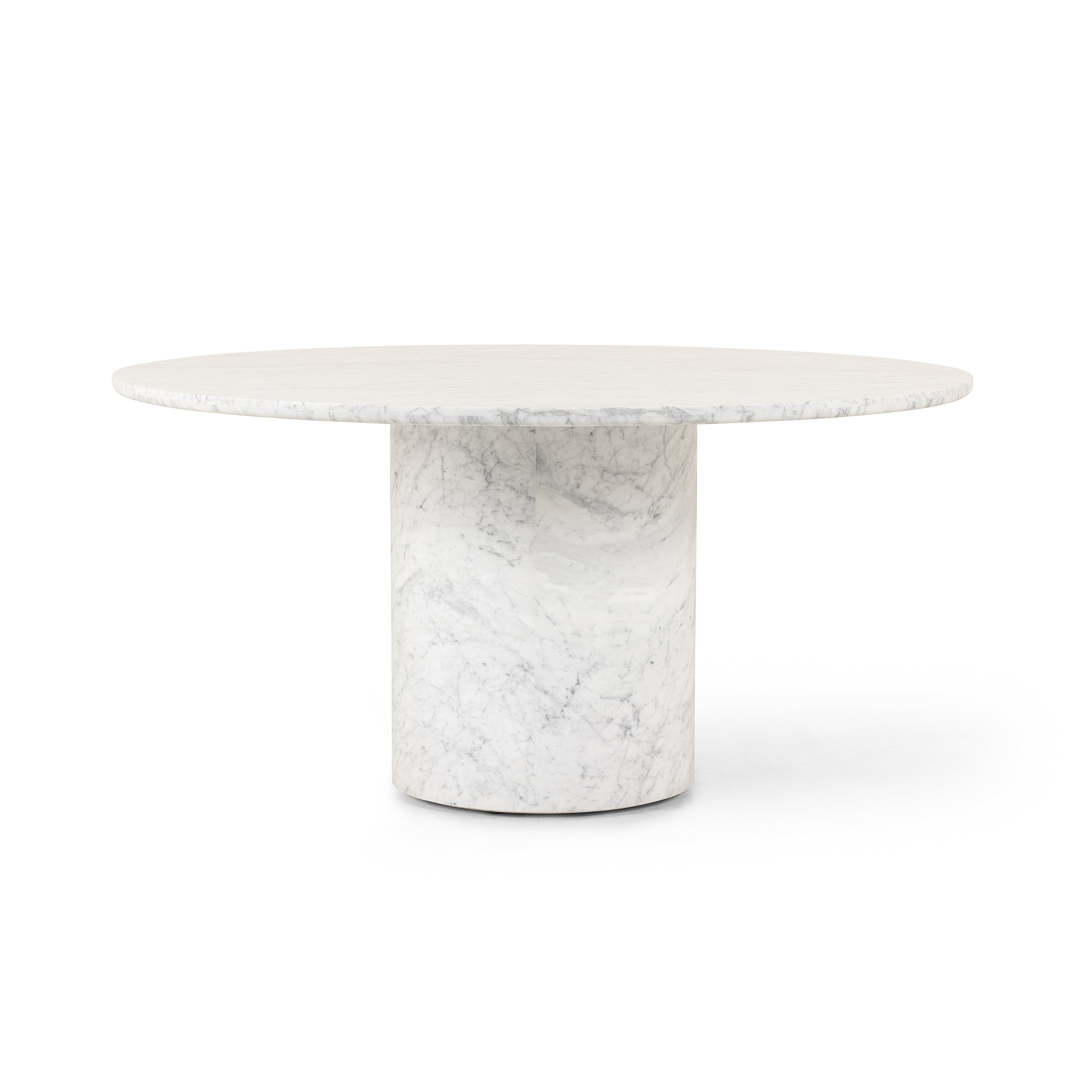 Diya Dining Table-White Carrera Marble - StyleMeGHD - 