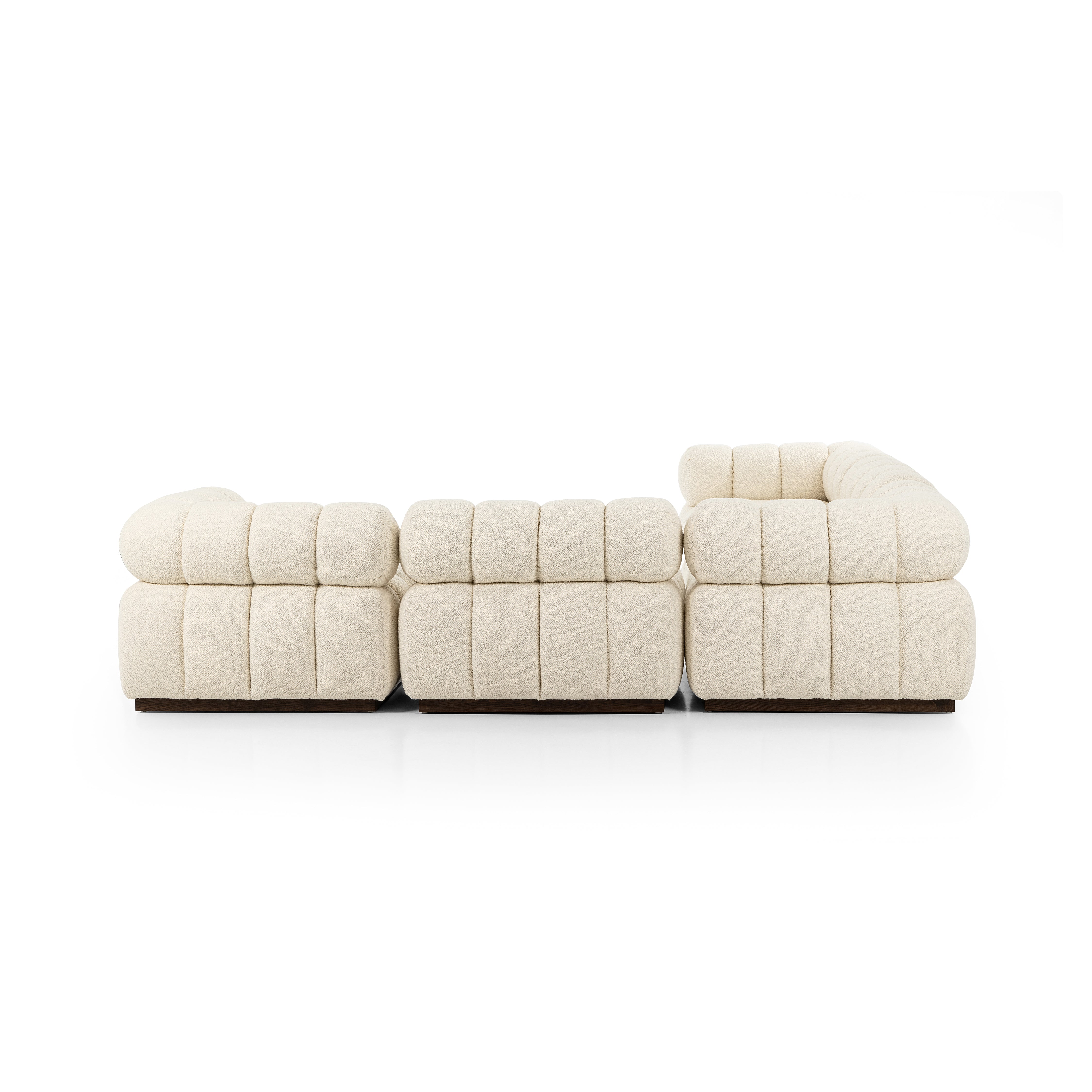 Roma 5 Pc Sectional Sofa-Durham Cream - StyleMeGHD - 