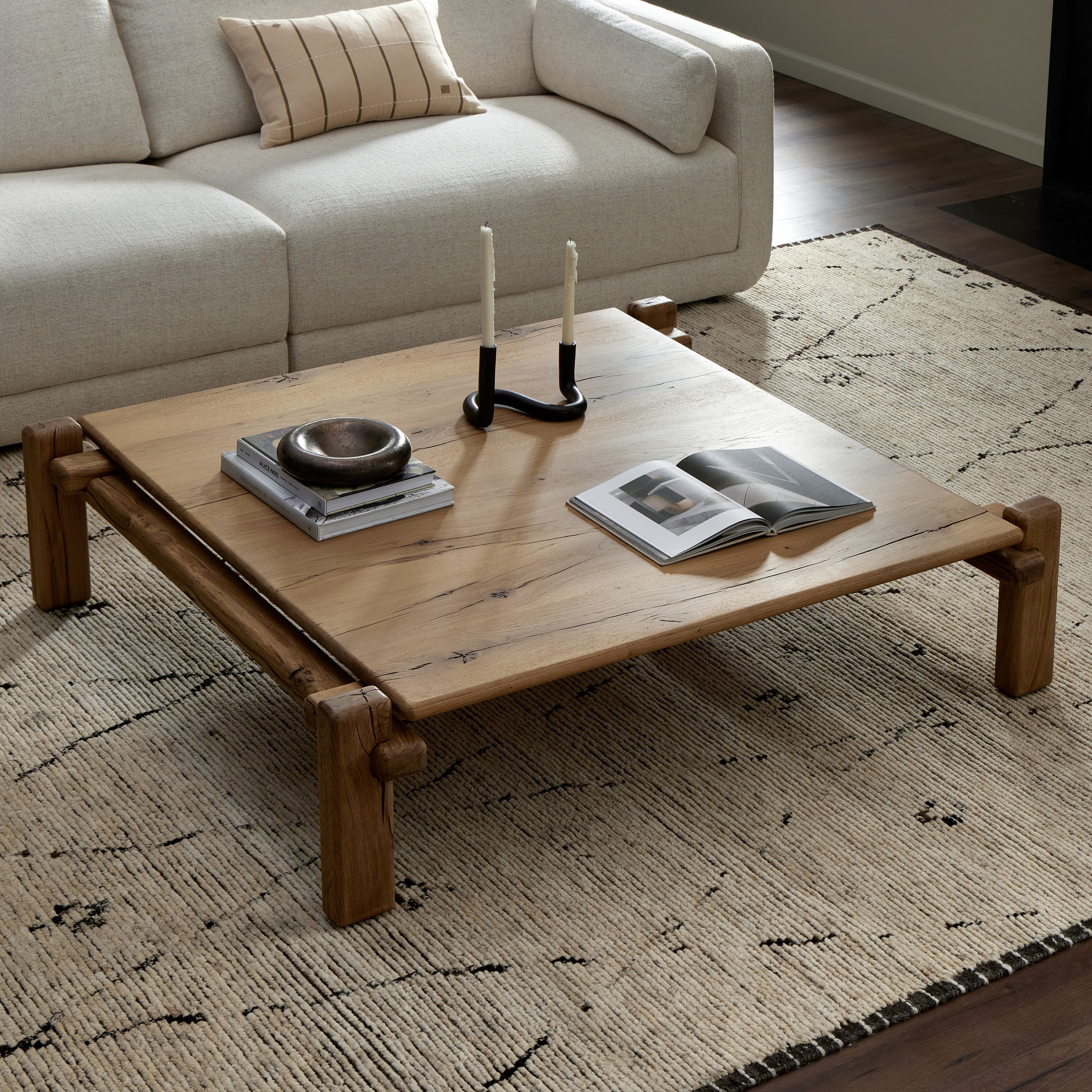 Marcia Square Coffee Table-French Oak - StyleMeGHD - 