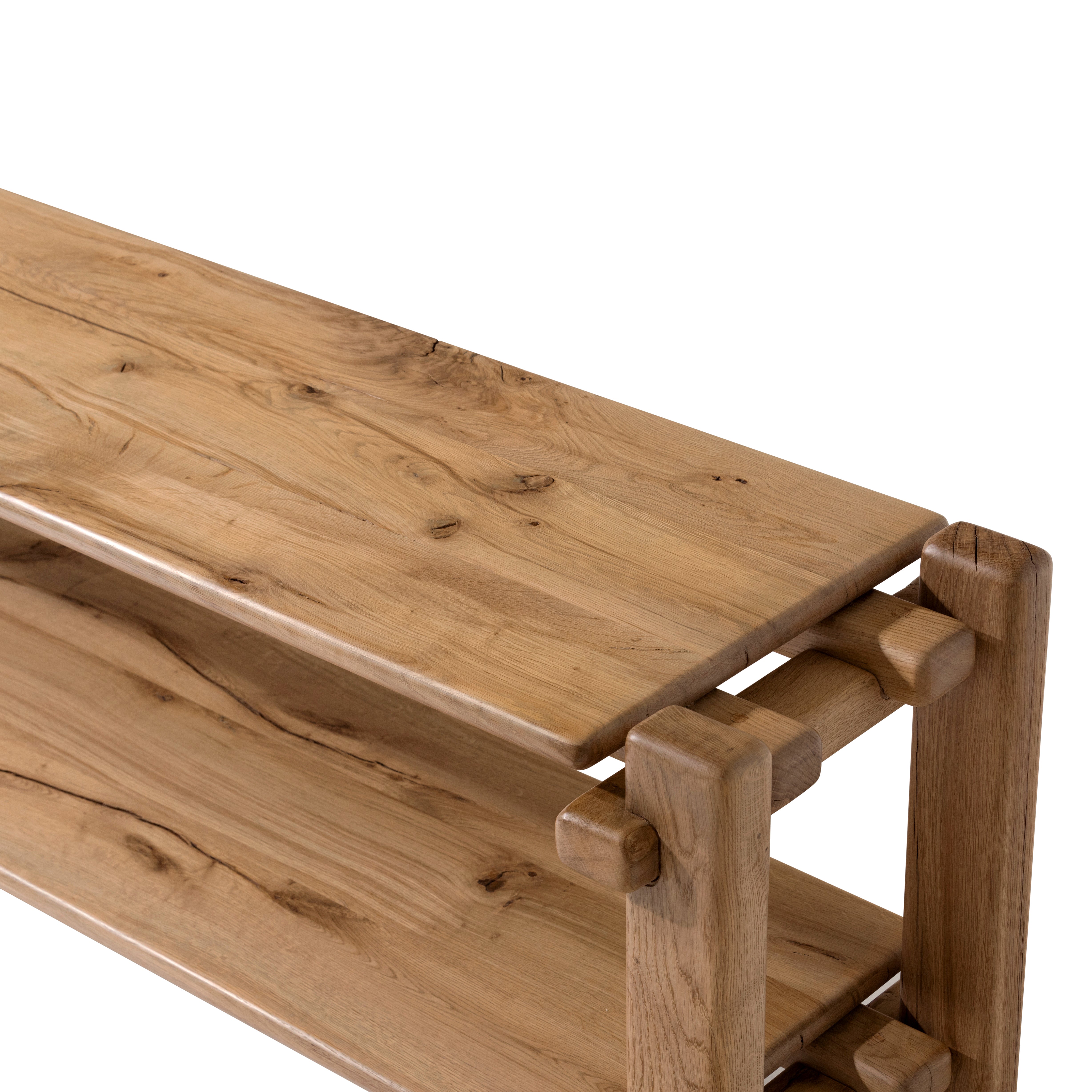 Marcia Low Console Table-French Oak - StyleMeGHD - 