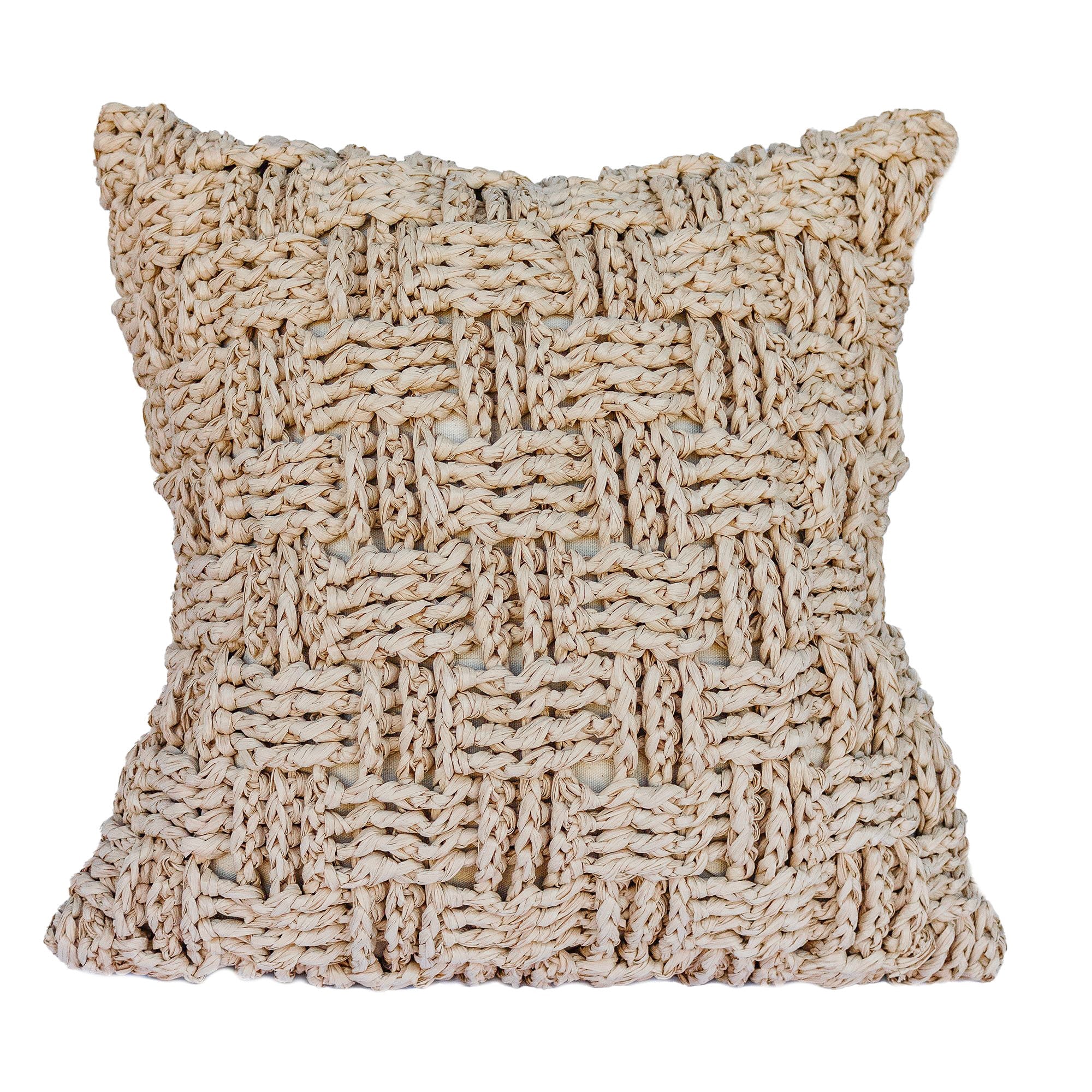 Basket Pillow, Natural - StyleMeGHD - Pillows + Throws