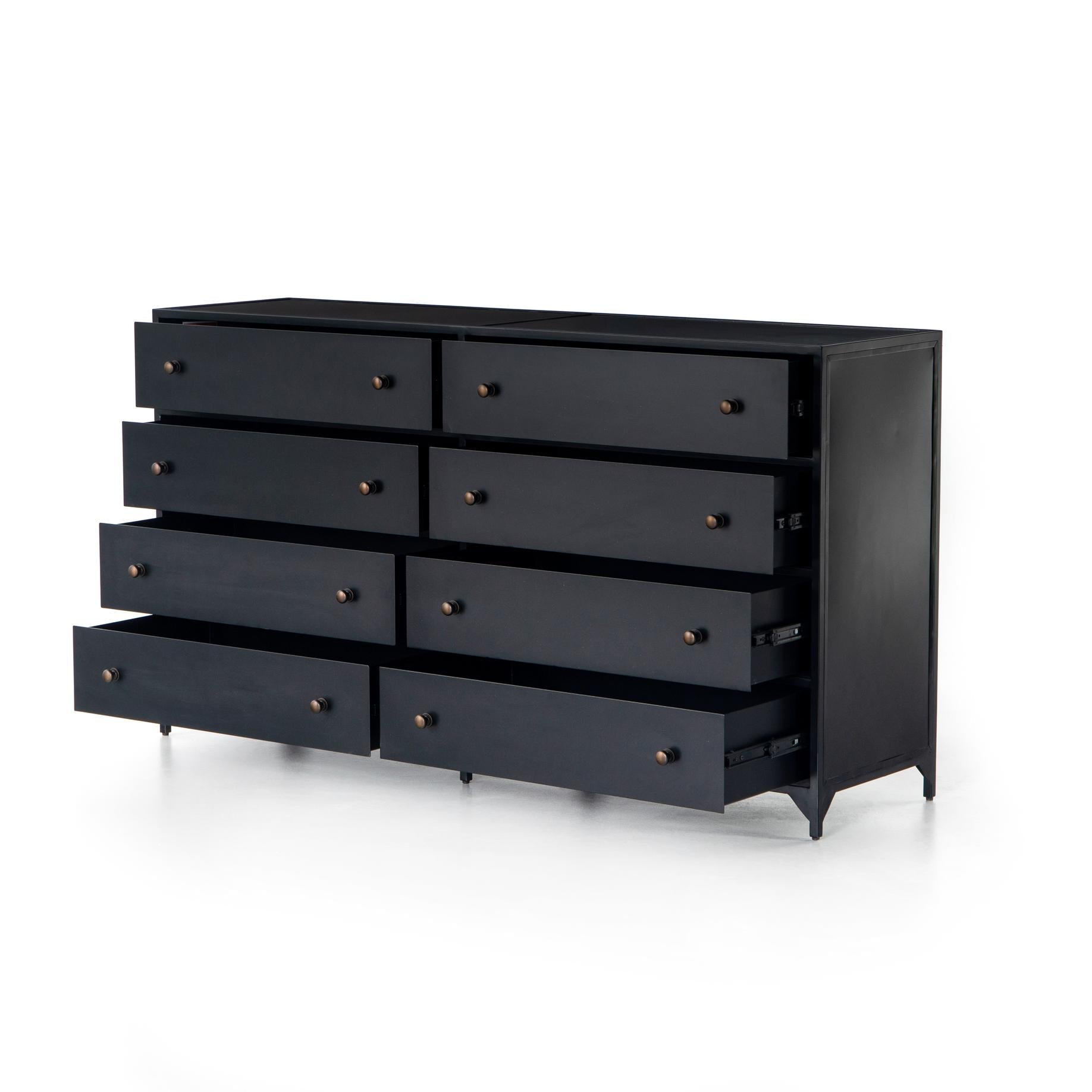 Belmont 8 Drawer Metal Dresser - StyleMeGHD - Dressers