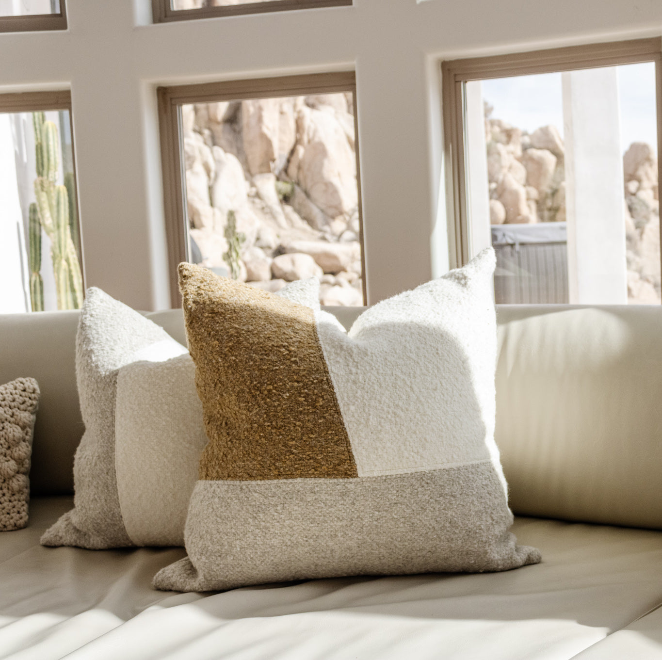 Berber Grey, Golden and Oyster Pillow – StyleMeGHD