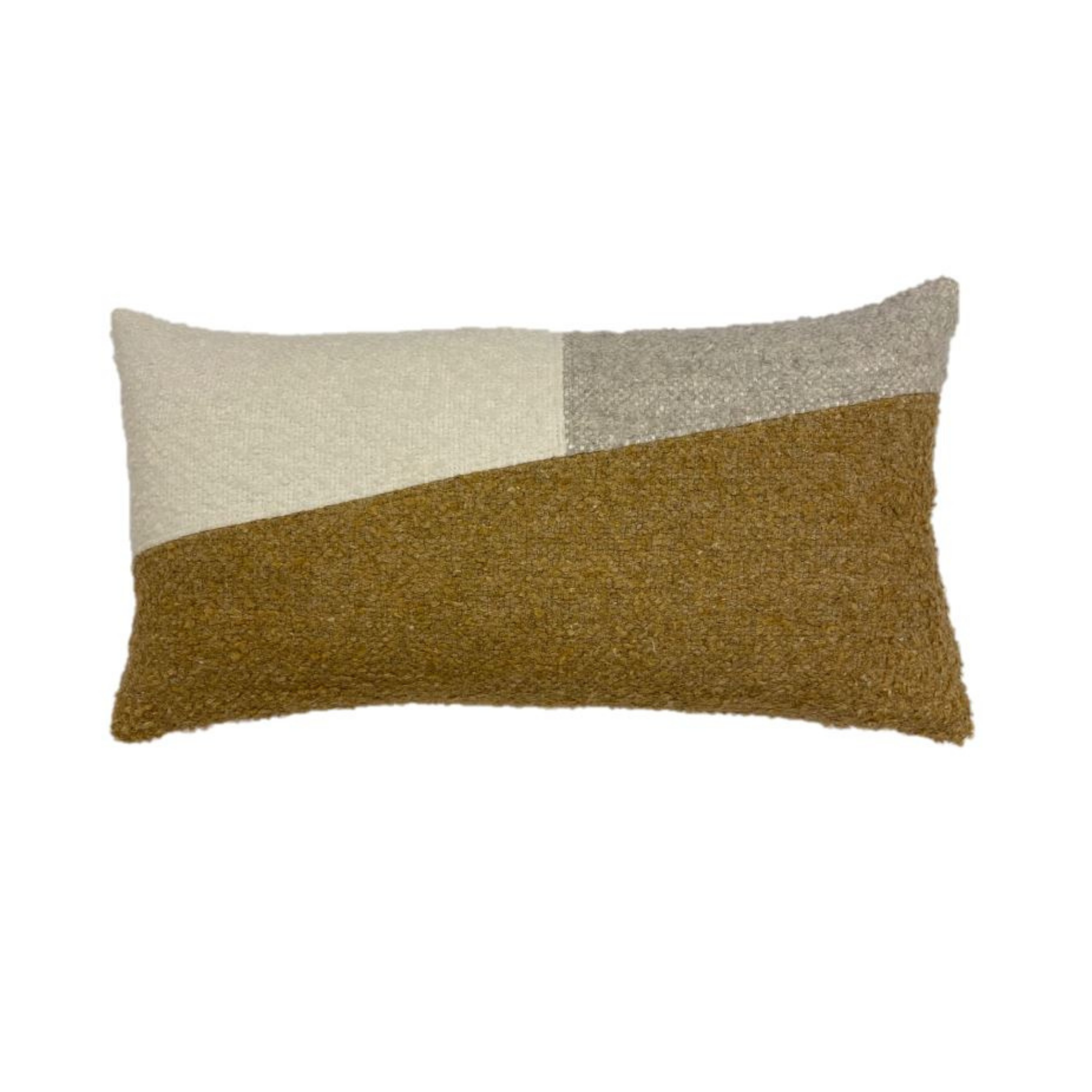 Berber Grey, Golden and Oyster Pillow - StyleMeGHD - Pillows + Throws