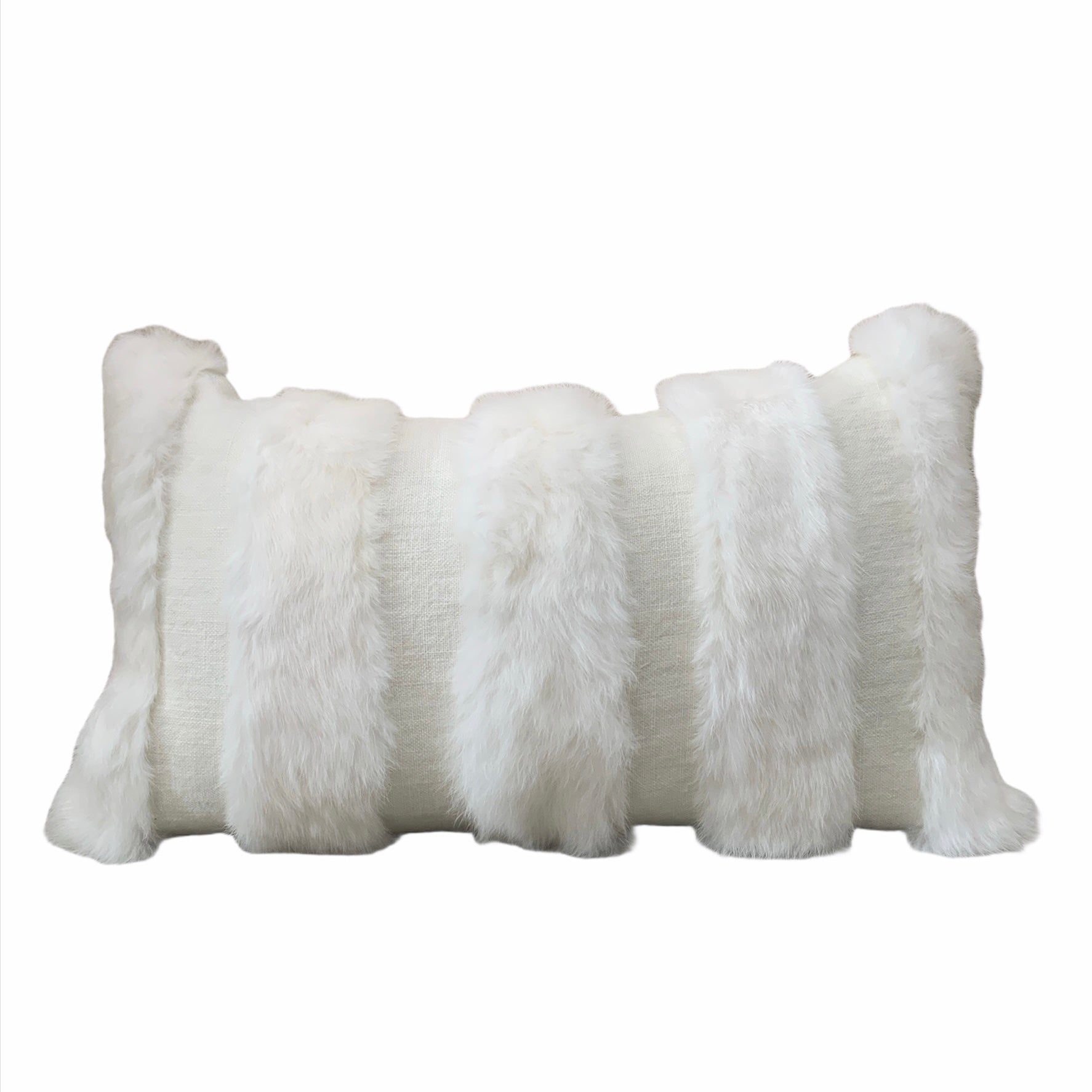 Bianca Lumbar Pillow - StyleMeGHD - Fur Lumbar Pillow