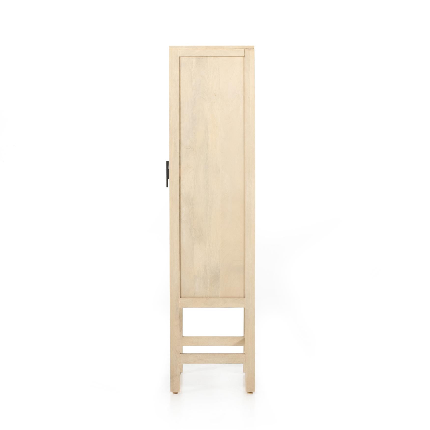 Caprice Narrow Cabinet - StyleMeGHD - Natural Wood Cabinet
