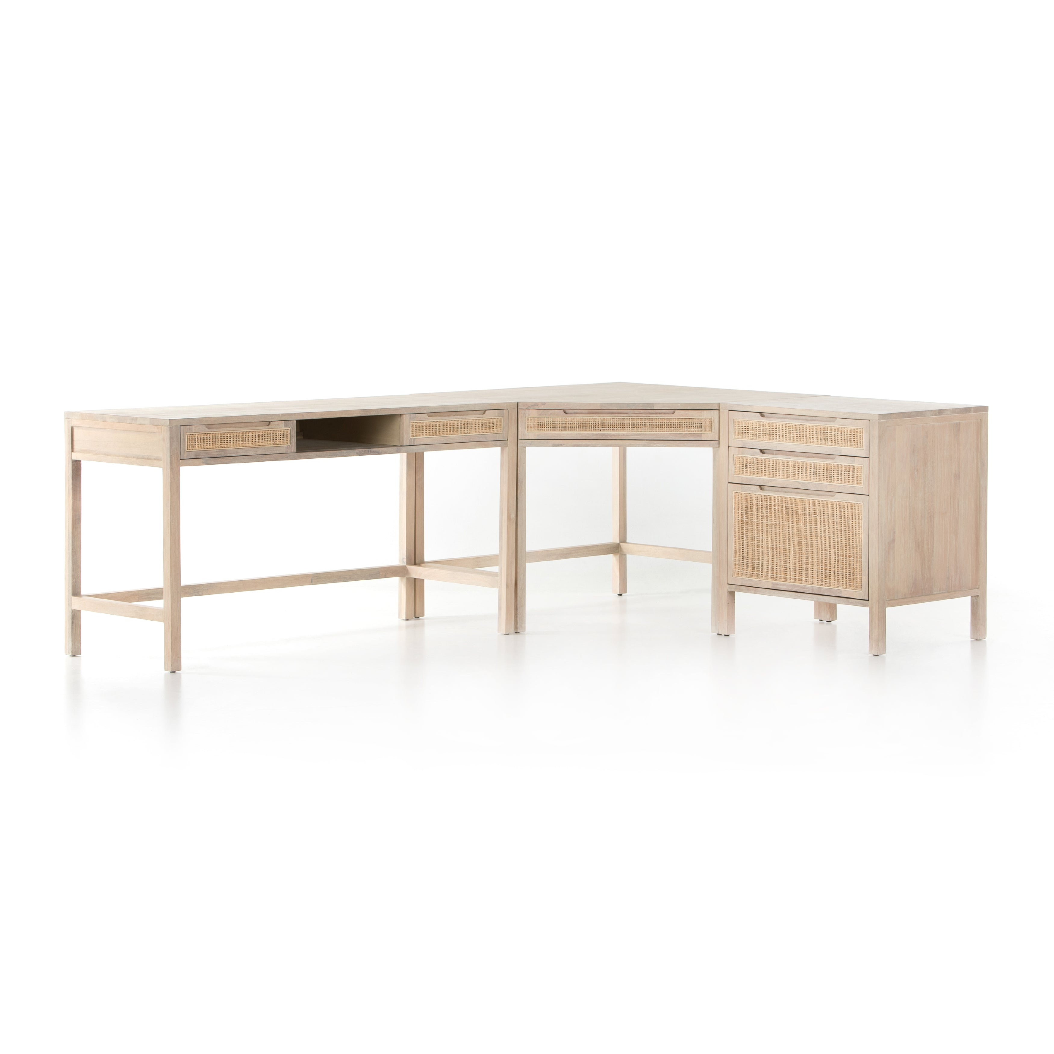 Clarita Desk System W/ Filing Cabinet - StyleMeGHD - Modern Home Decor