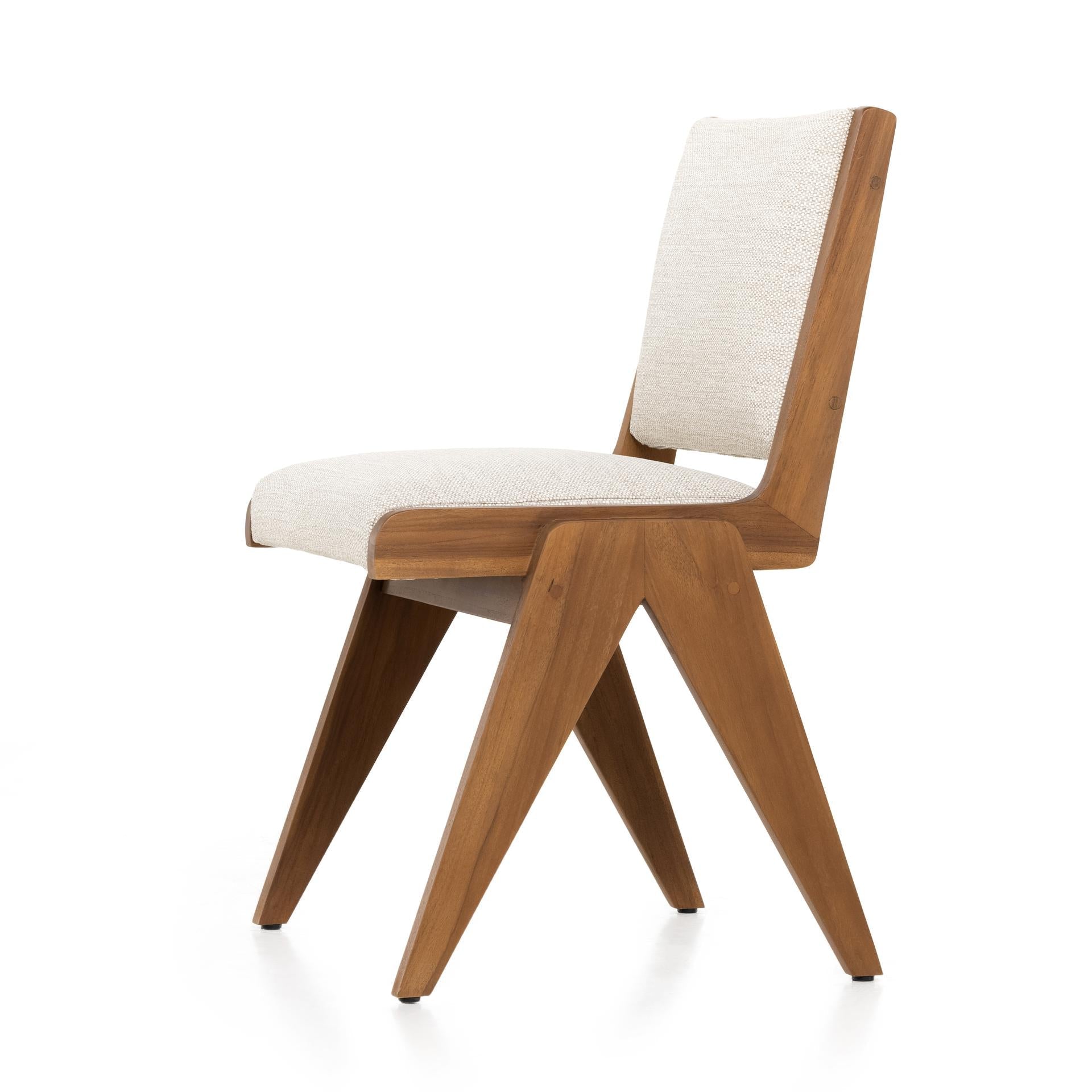 Colima Outdoor Dining Chair-Natural Teak - StyleMeGHD