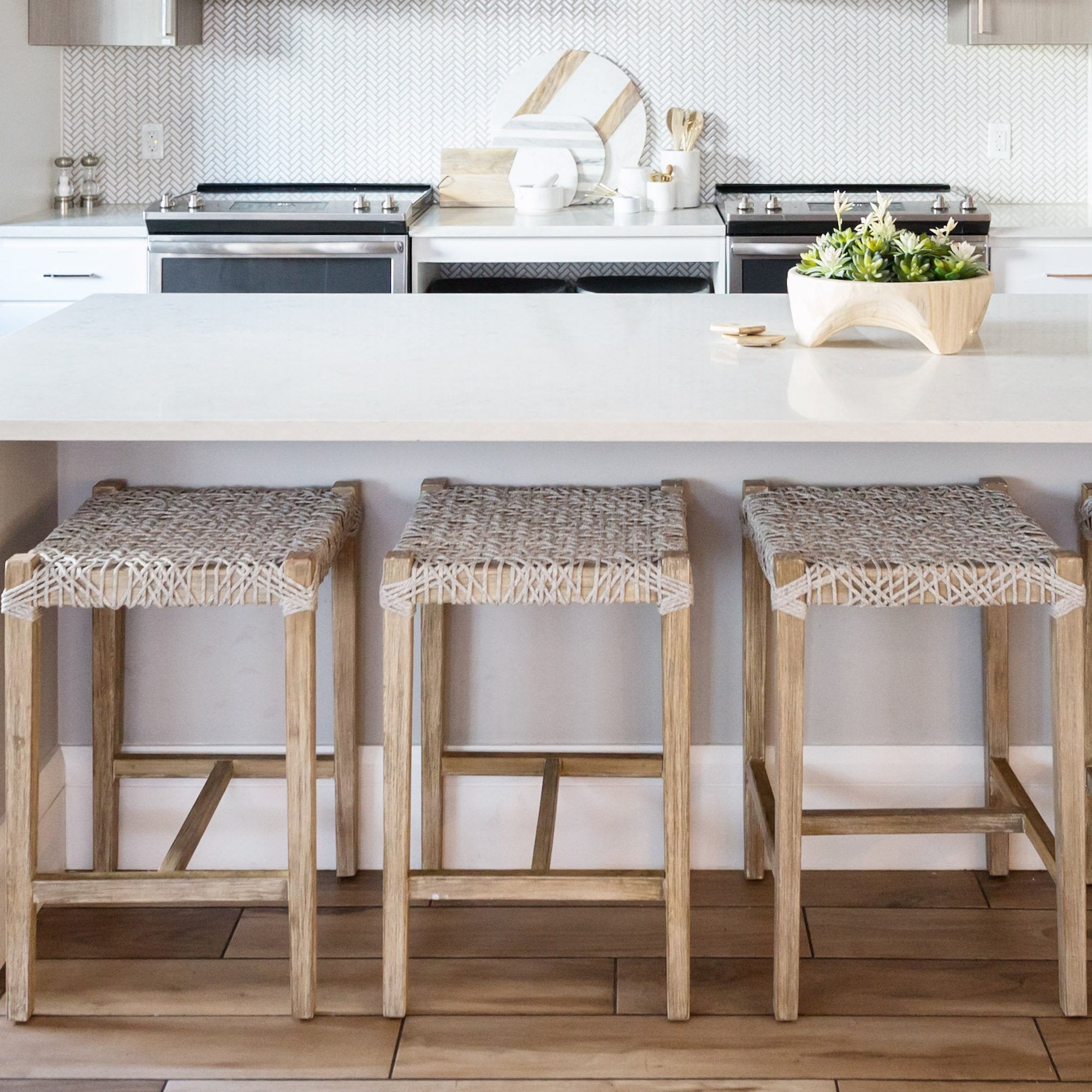 Costa Backless Counter Stool - StyleMeGHD - Woven Counter Stools