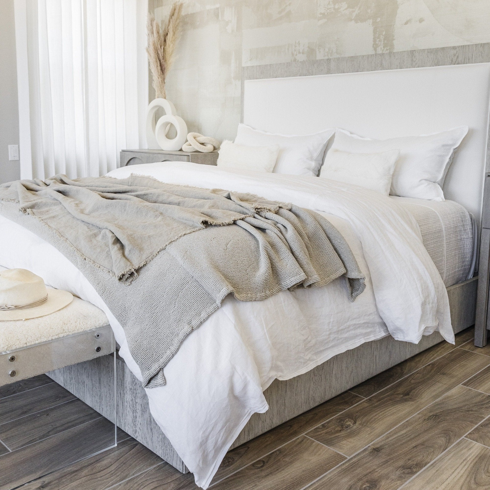 Goat Skin Bolster Pillow - StyleMeGHD - Boho Bedroom Decor