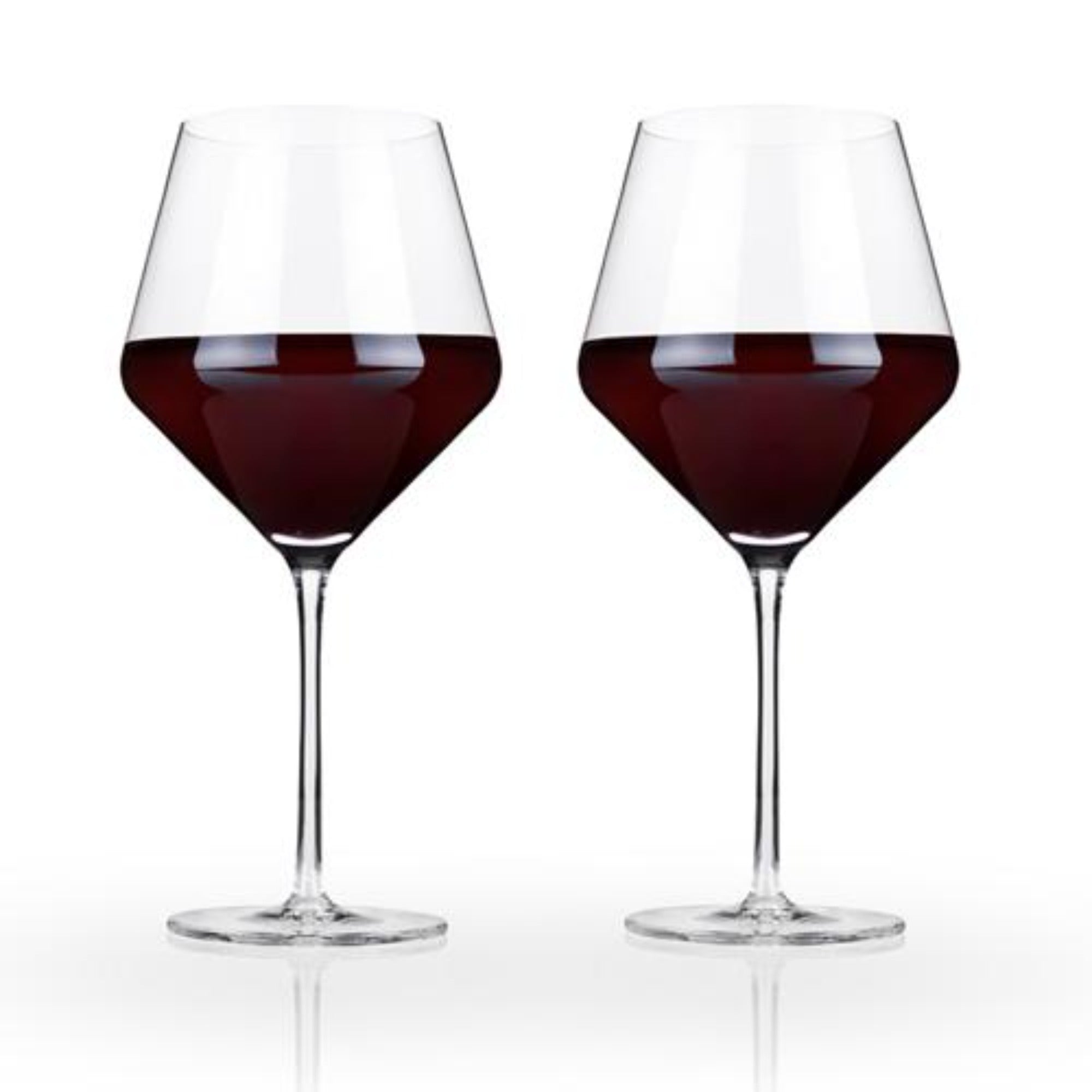 Jolie Burgundy Glasses, Set of 2