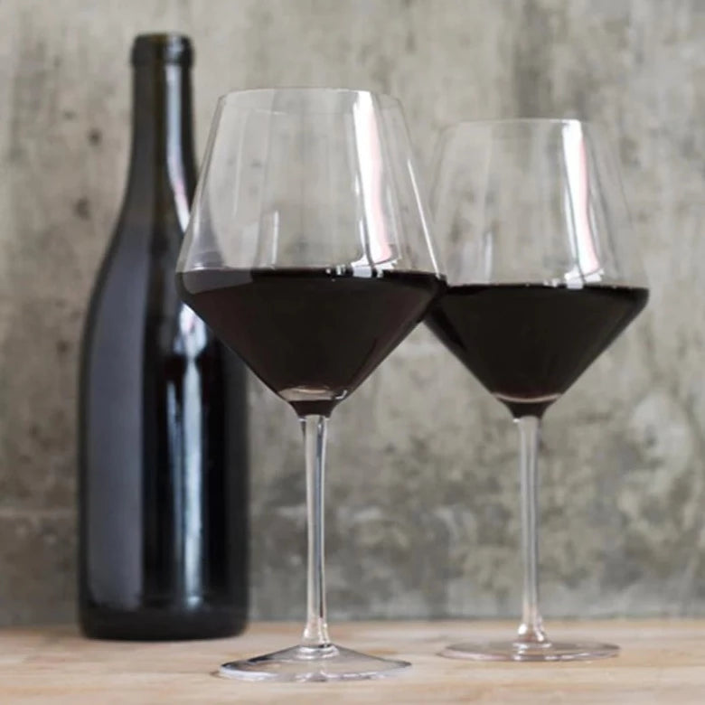 Jolie Burgundy Glasses, Set of 2