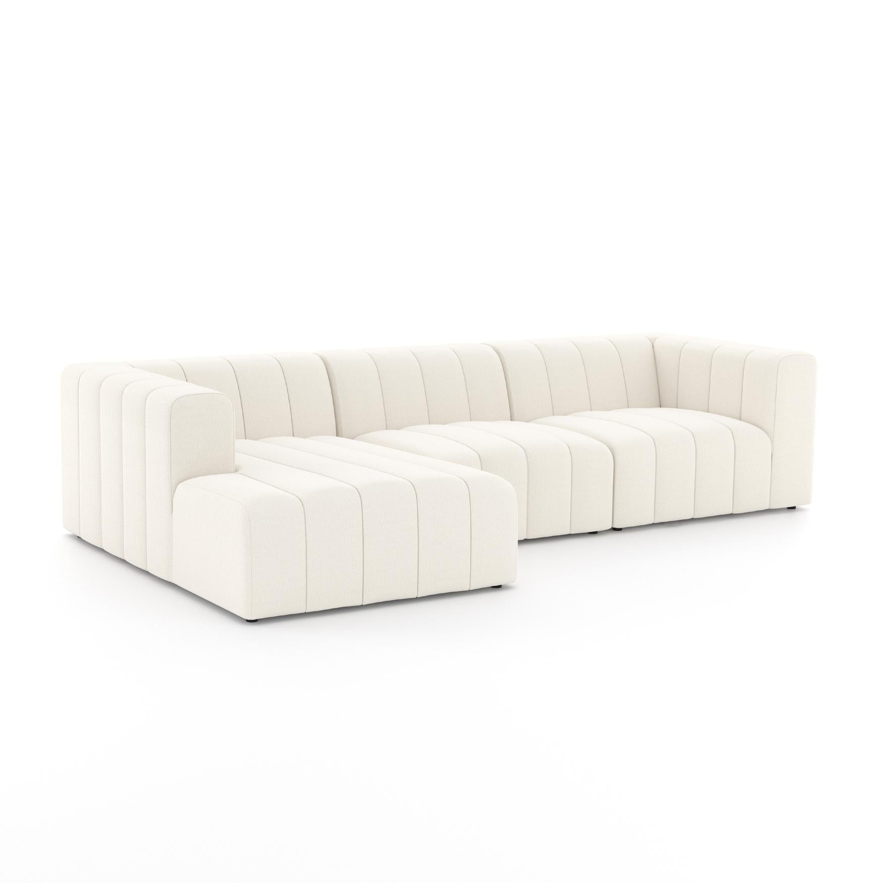 Langham Channeled 3-Pc Sectional- StyleMeGHD - Modern Sectional Sofa