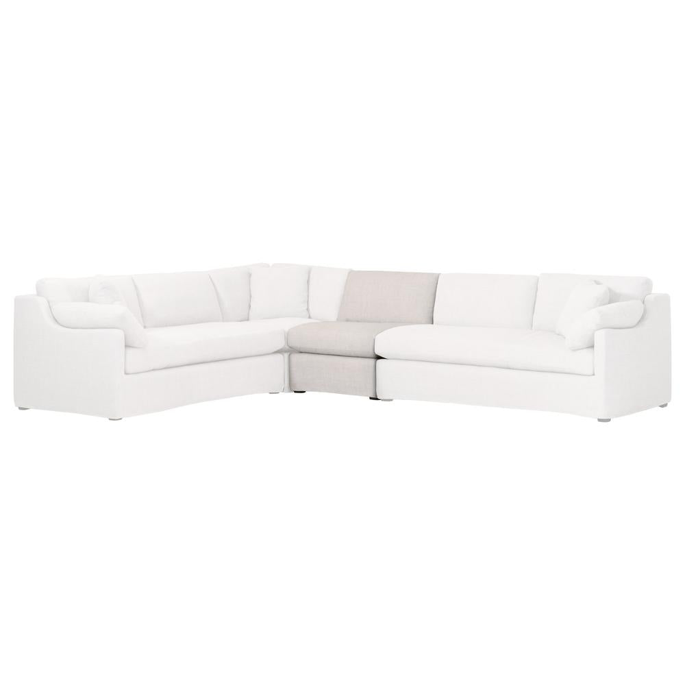 Lena Modular Slope Arm Slipcover 1-Seat Armless Chair- StyleMeGHD - Modern Sectional Sofa