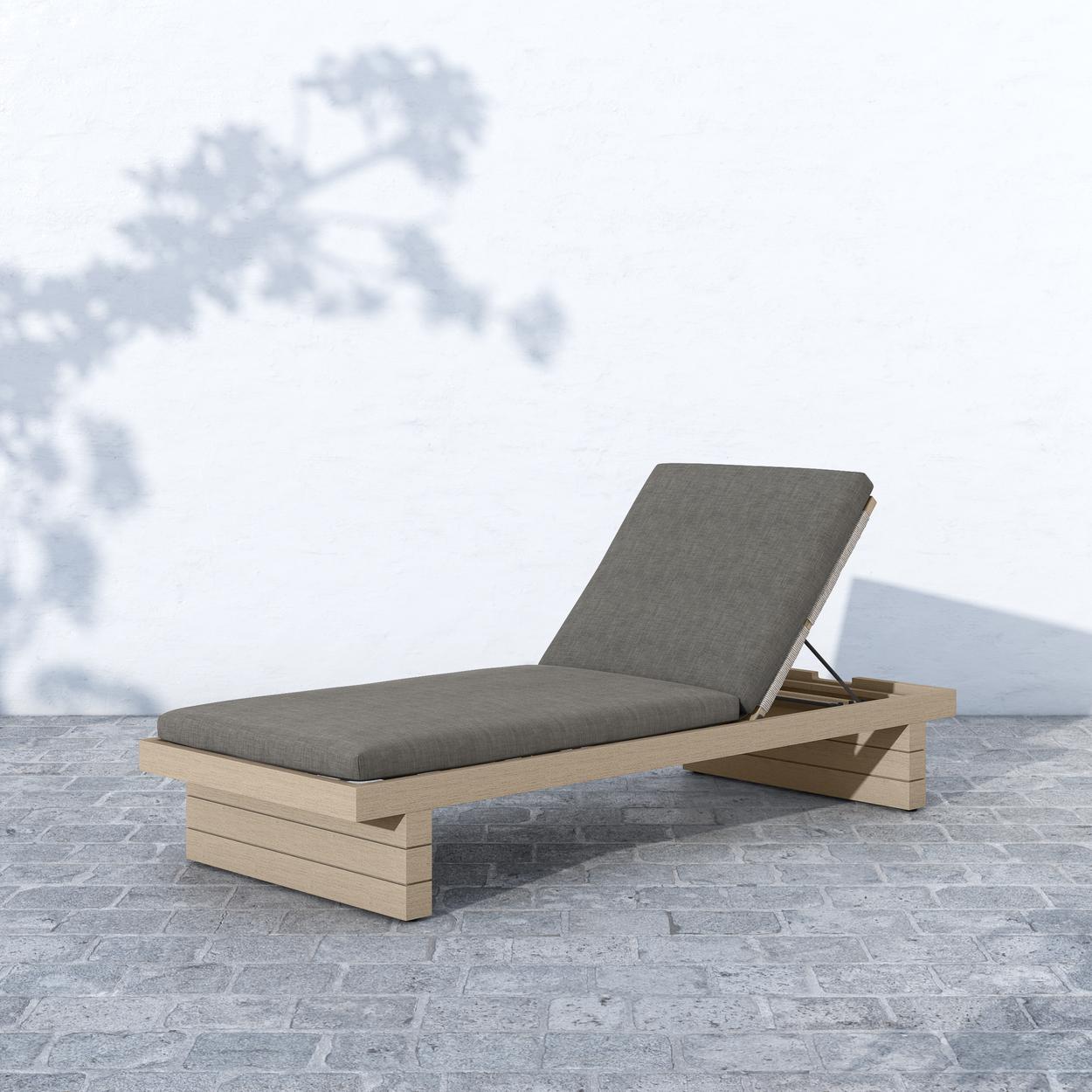 Leroy Outdoor Chaise - Washed Brown - StyleMeGHD - Modern Outdoor Furniture