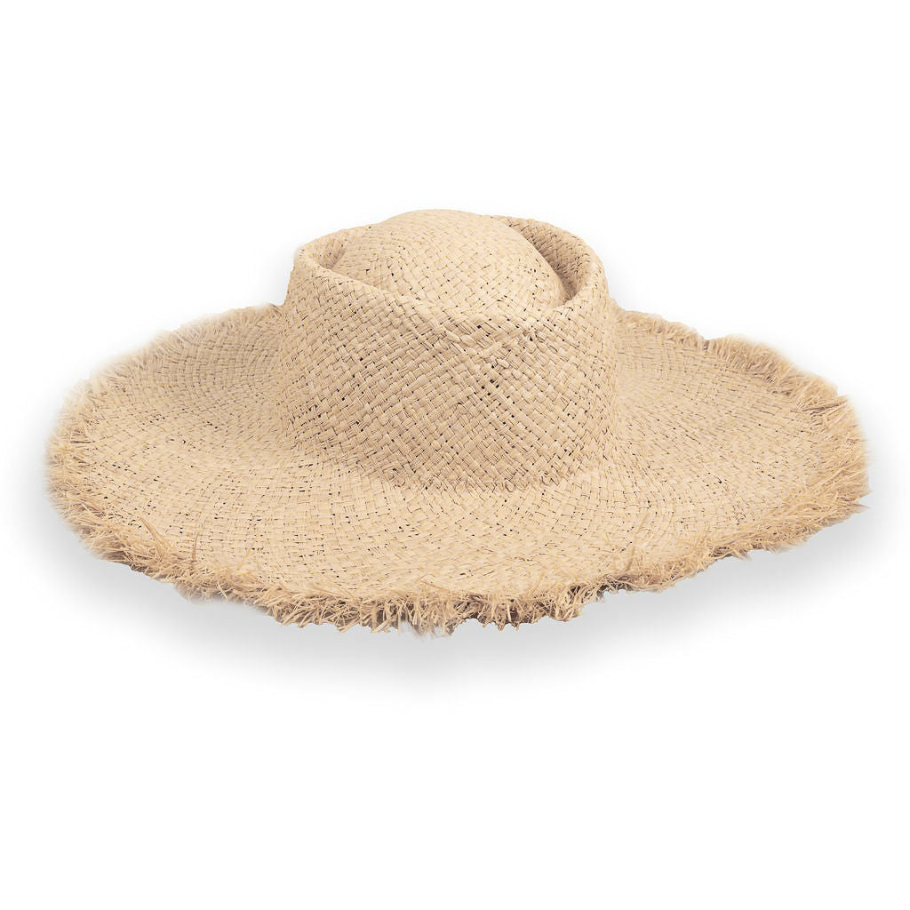 Raffia Frayed Sun Hat | Beach Accessories