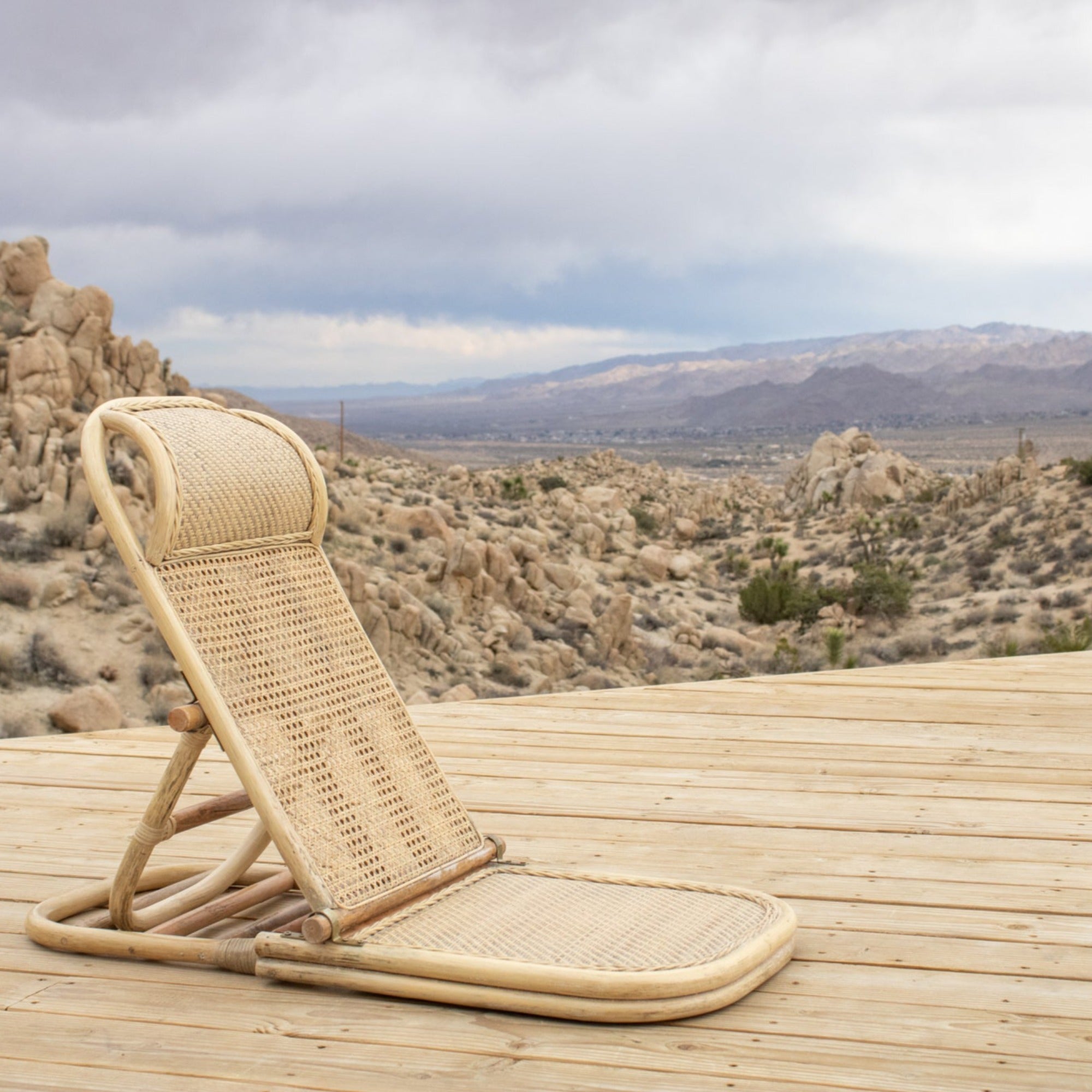 Rattan Folding Beach Chair