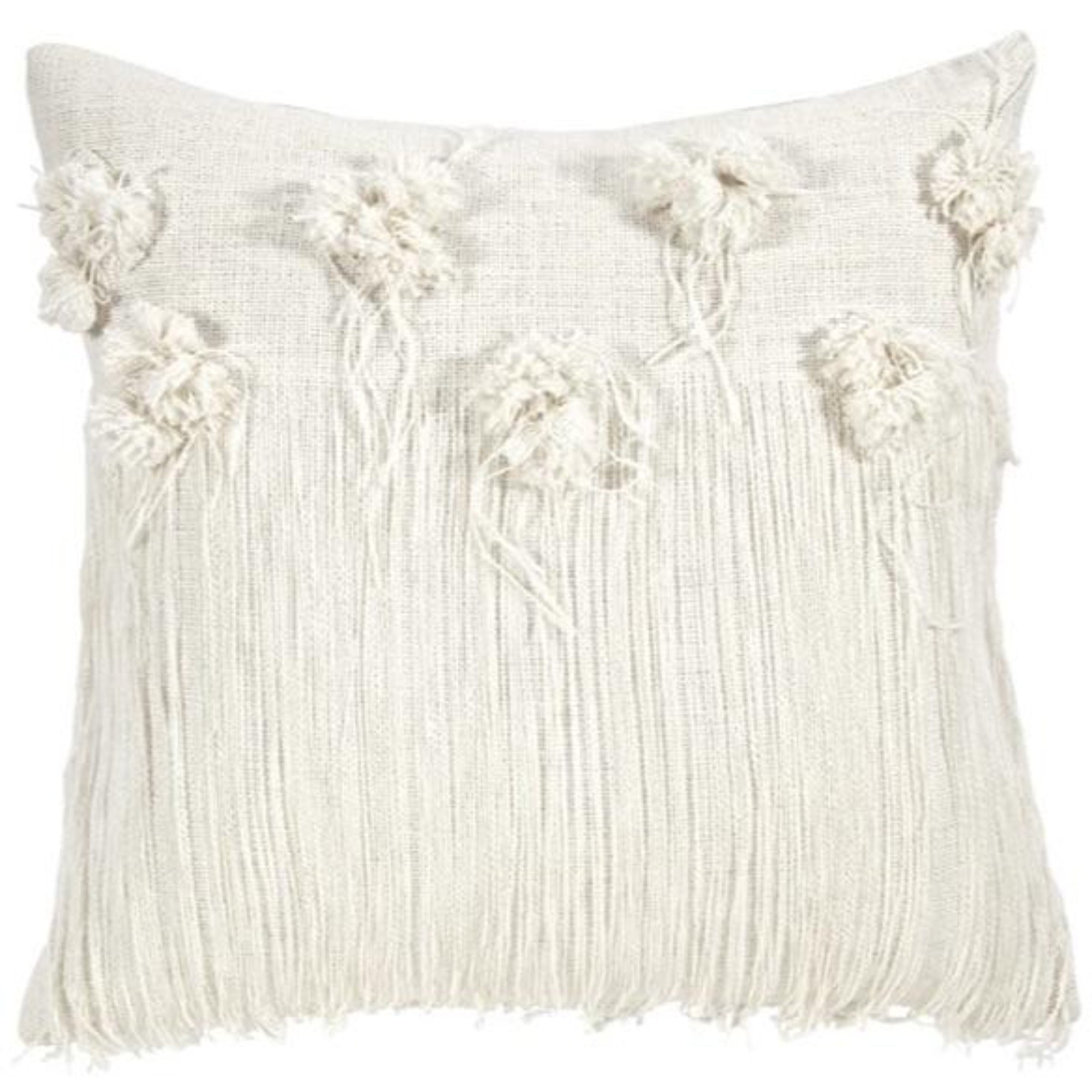 Rose Fringe Pillow