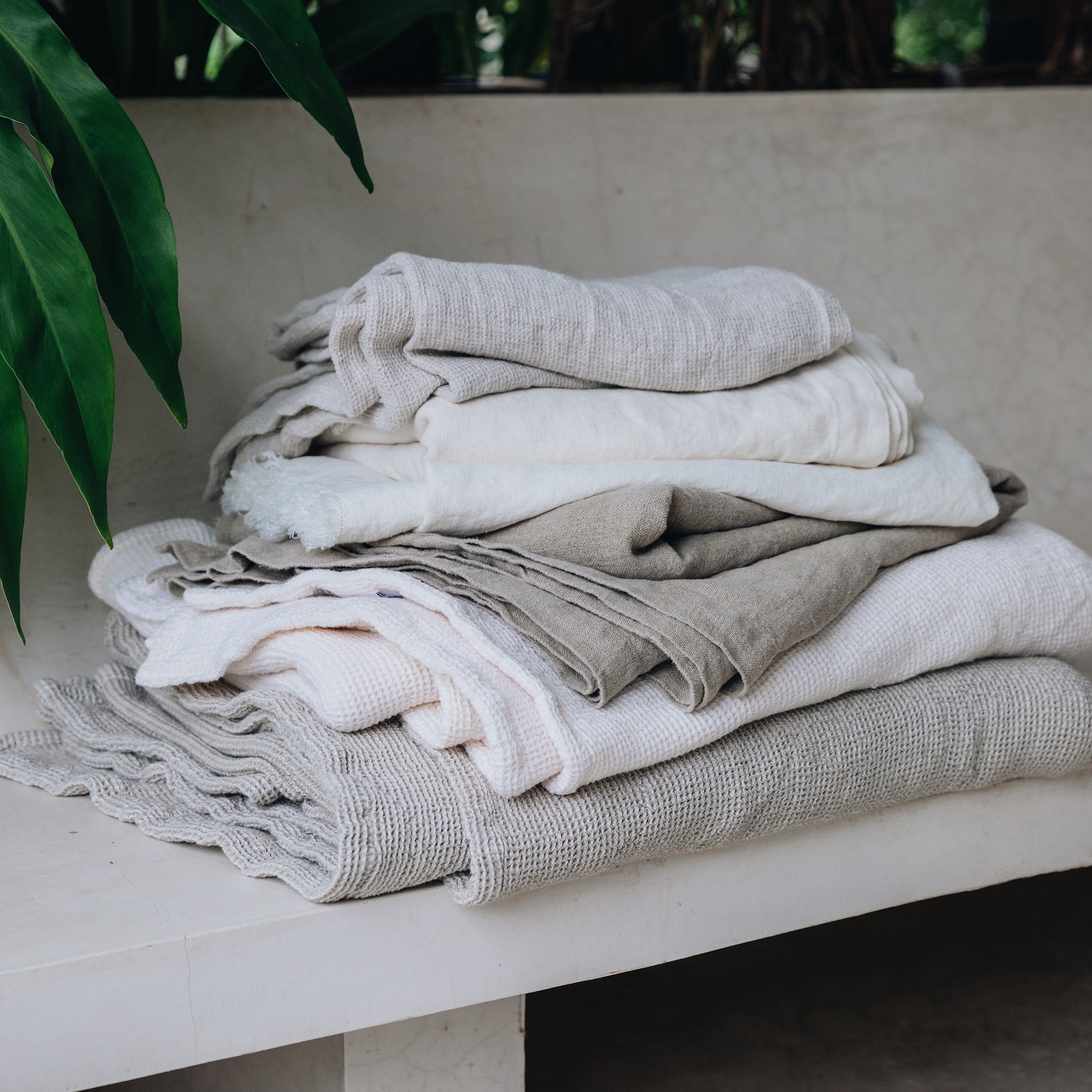 Rustic Linen Throw